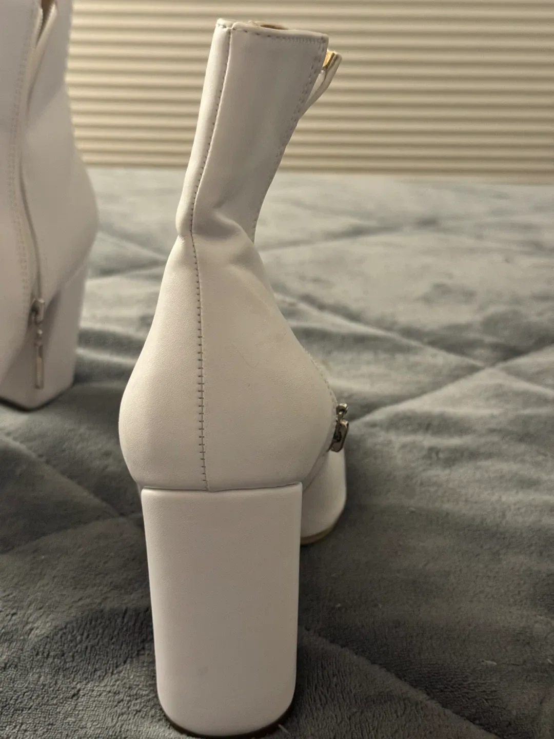 White Ankle Boots - Size 9 image indicator(3)
