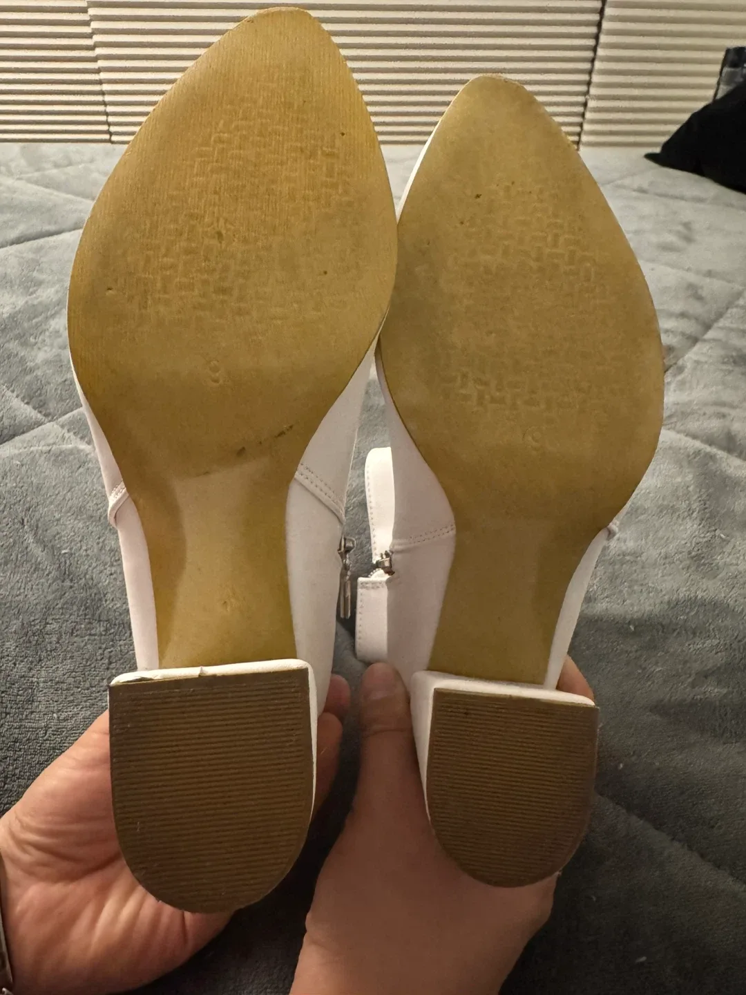 White Ankle Boots - Size 9 image indicator(5)