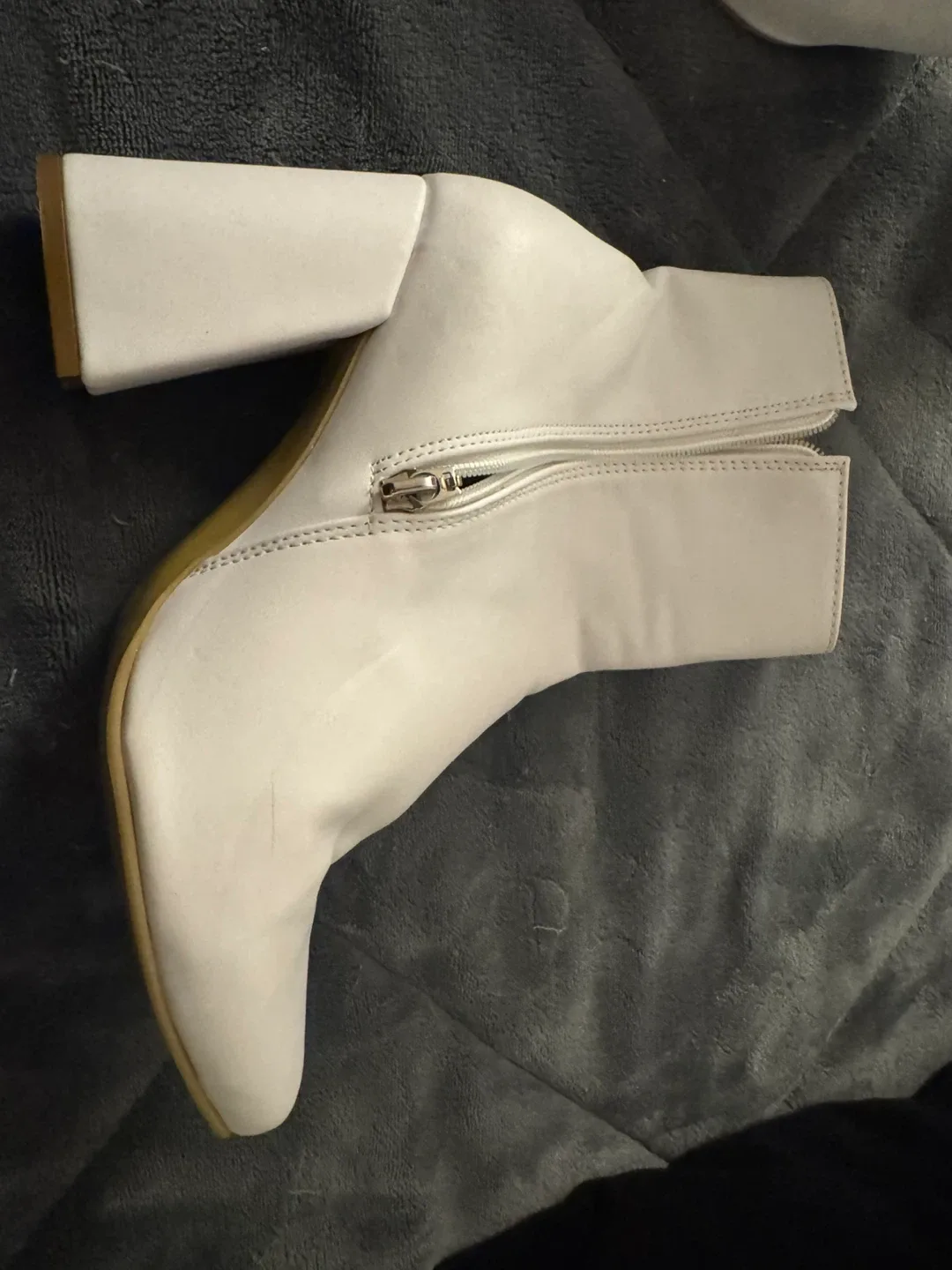 White Ankle Boots - Size 9 image indicator(4)