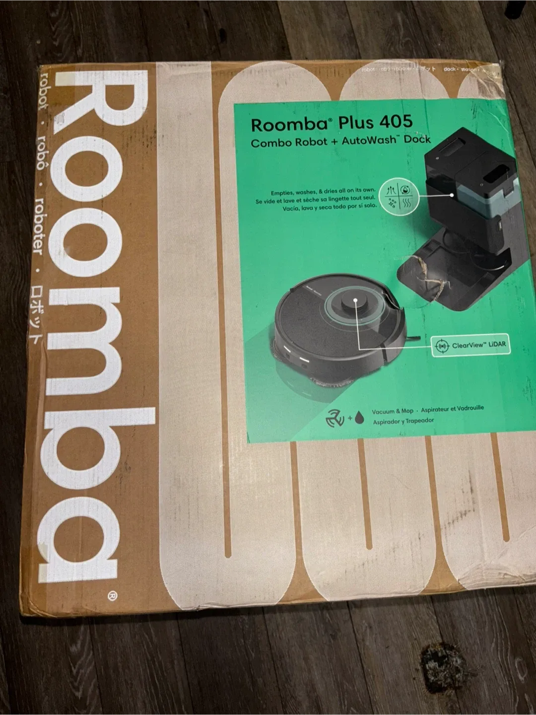Roomba Combo Plus 405 Robot Vacuum - New in Box!