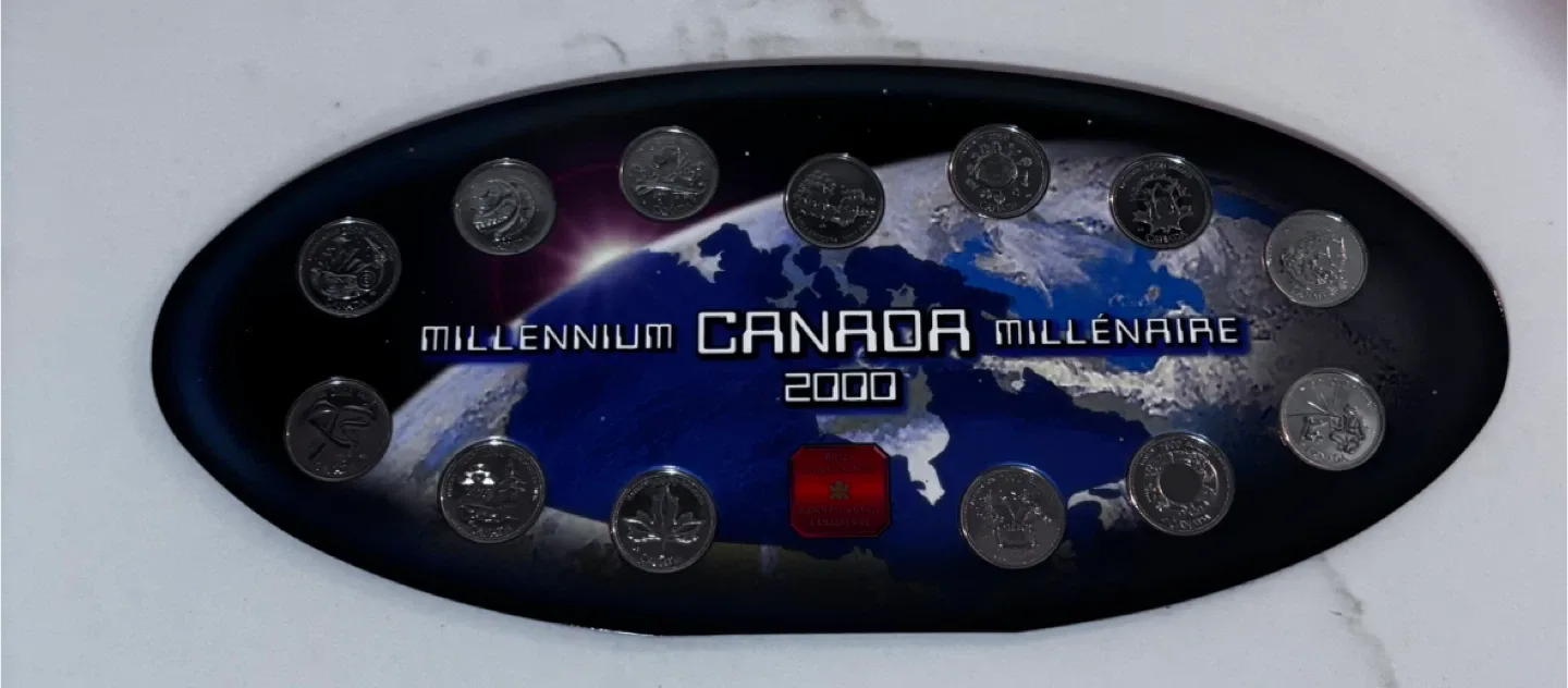 🥕Millennium Canada Millénaire 2000 Coin Set image indicator(2)