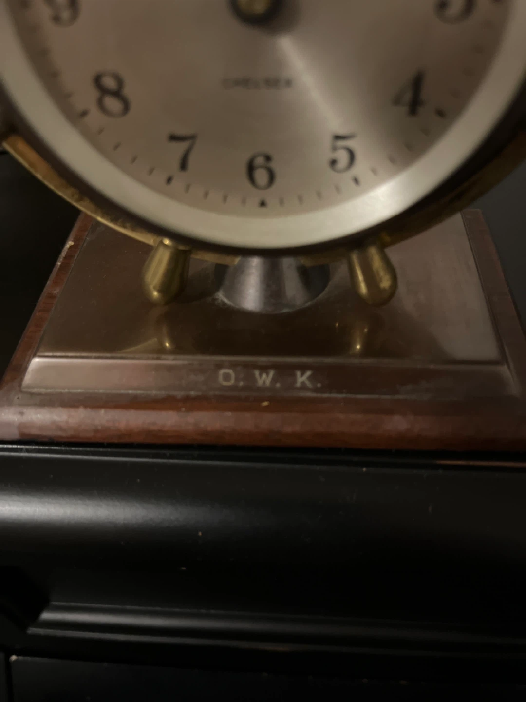 Chelsea Clock Ship's Wheel Desk Clock - photo 4