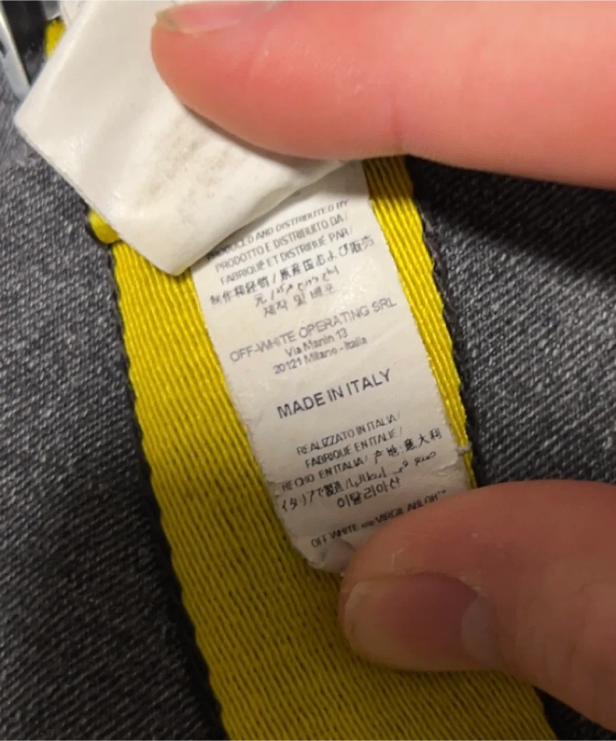 Off-white industrial belt image indicator(5)