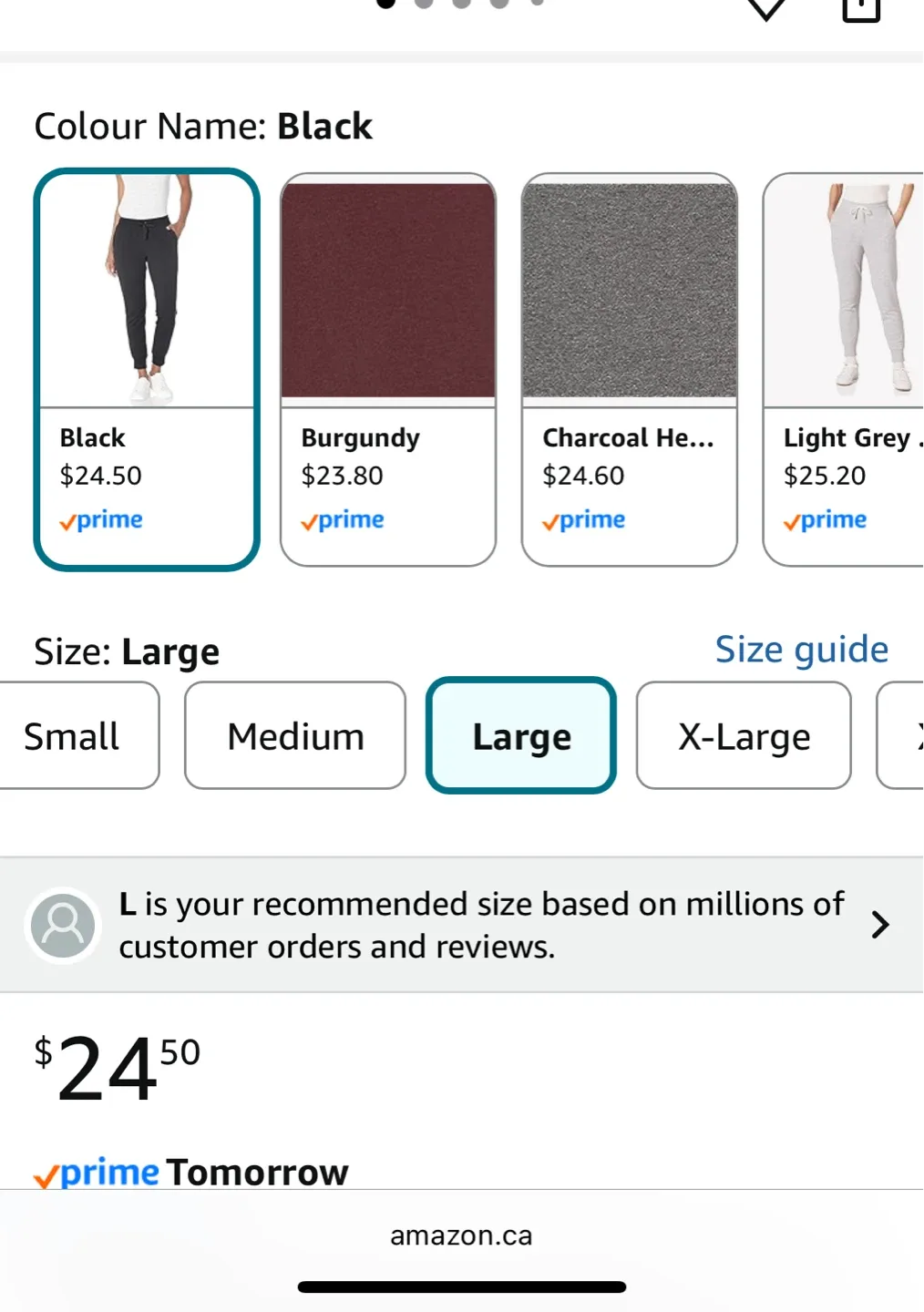 Amazon Essentials Women's Fleece Jogger - Large image indicator(2)