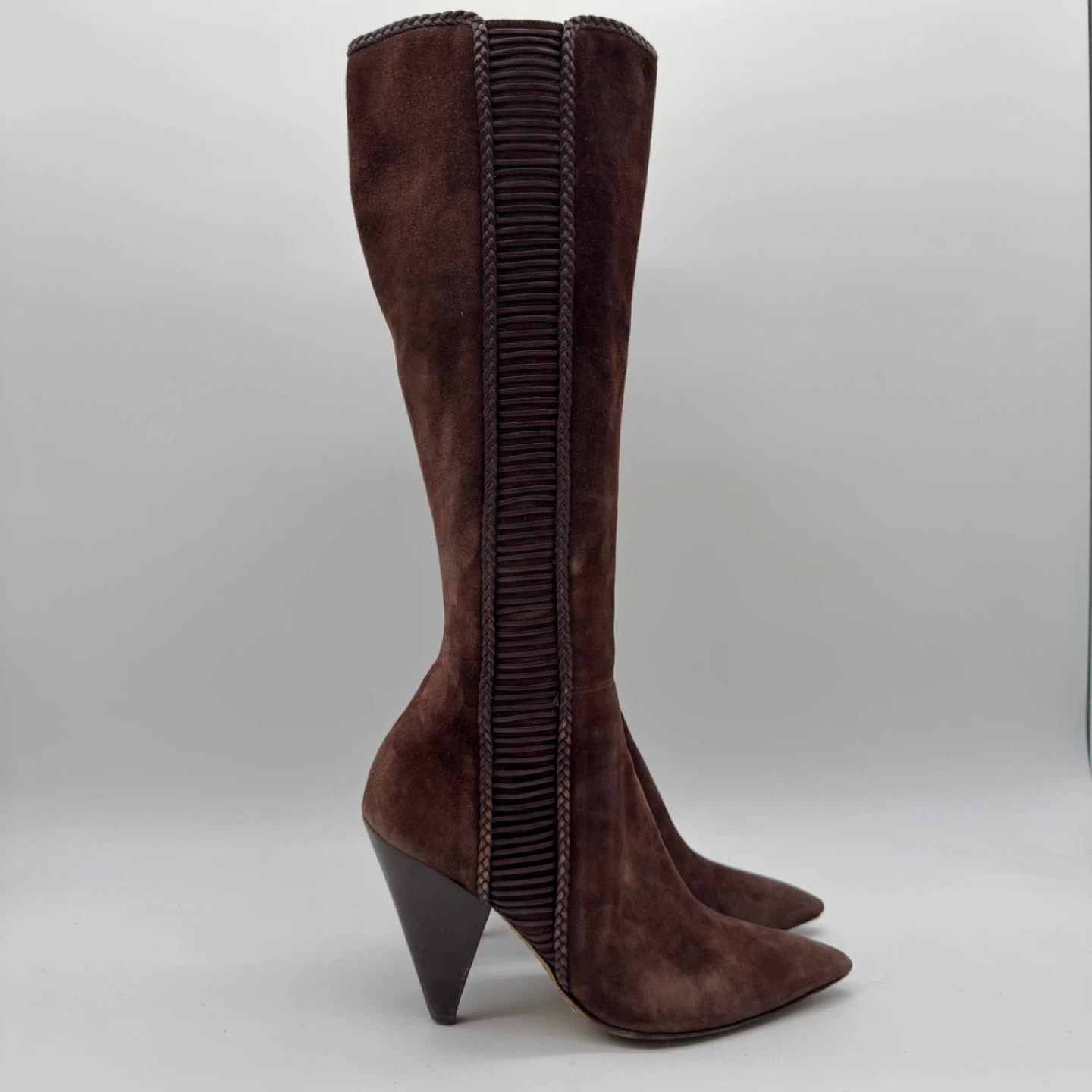 Italian Brown Suede Boots Women’s Size 40 EU:9 US /Made in Italy - photo 2