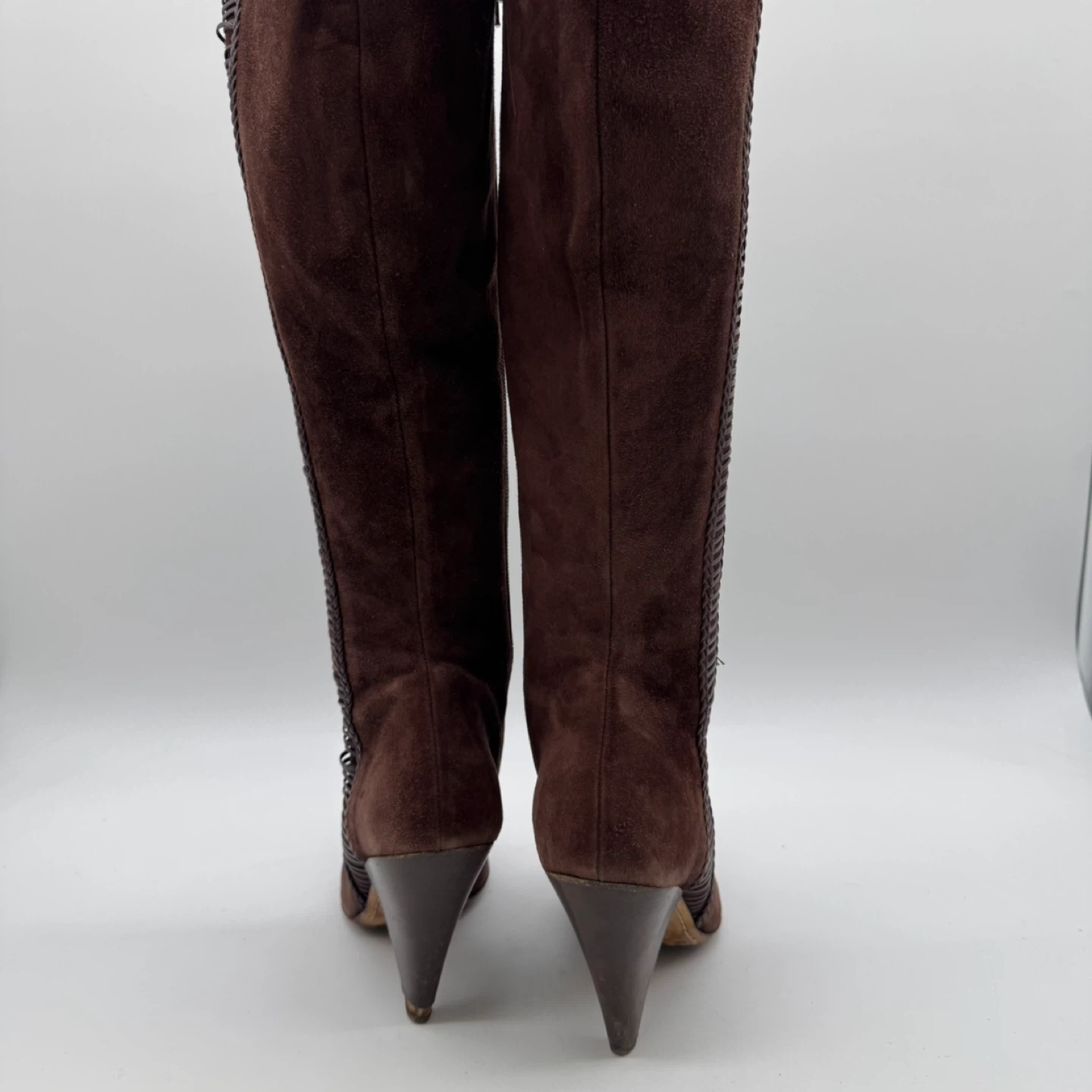 Italian Brown Suede Boots Women’s Size 40 EU:9 US /Made in Italy - photo 3