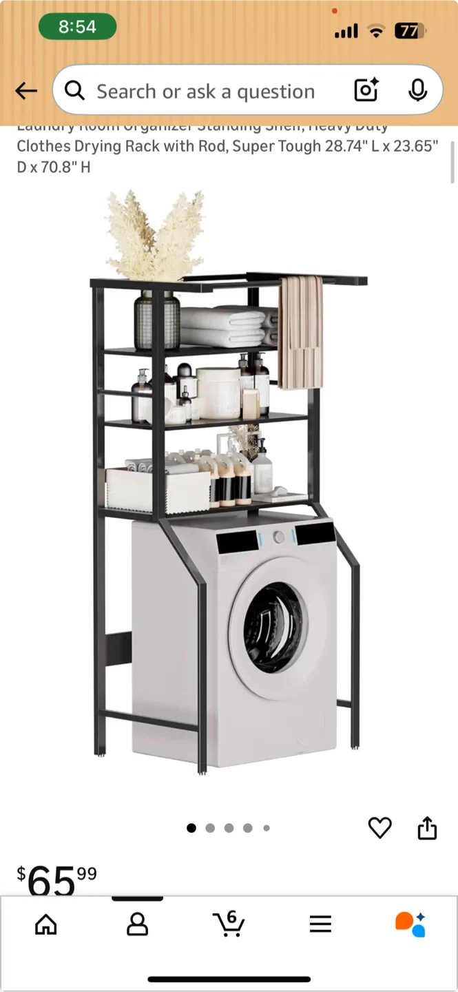 Laundry Room Organizer Shelf