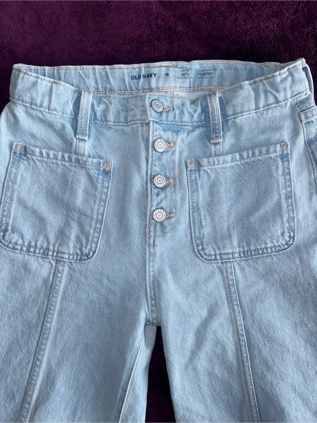 Old Navy High-Rise Baggy Wide Leg Jeans - Size 0-2 image indicator(3)
