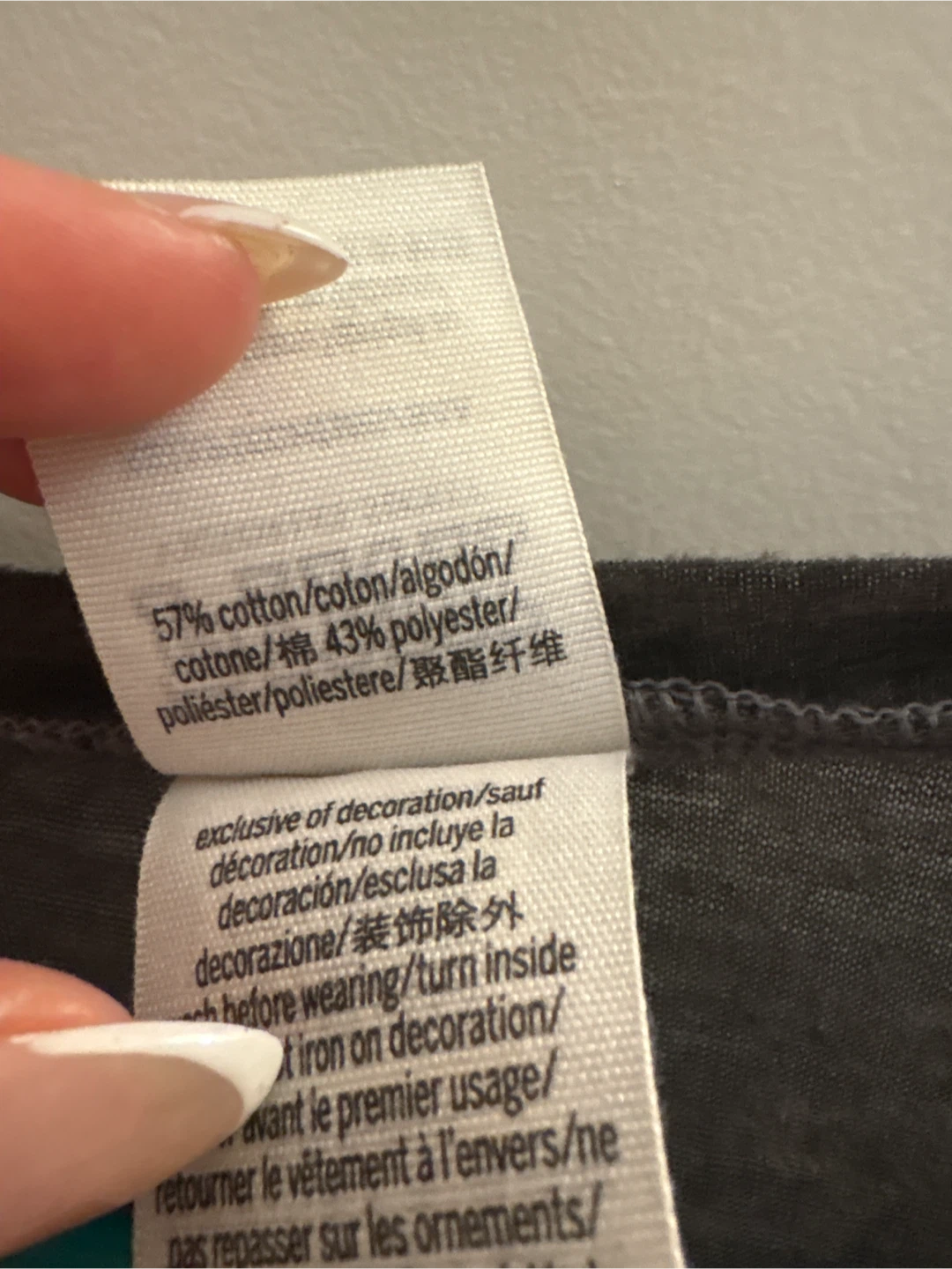 PINK Victoria's Secret XS Gray T-Shirt - photo 3