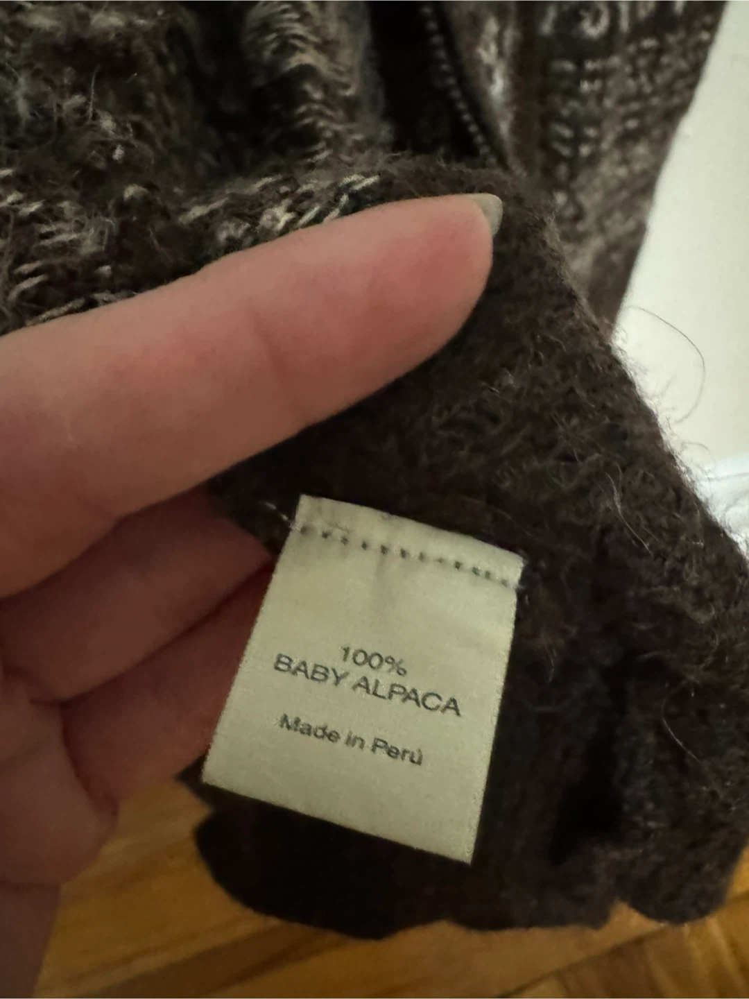MFH 100% Baby Alpaca Wool Hooded Cardigan - photo 4