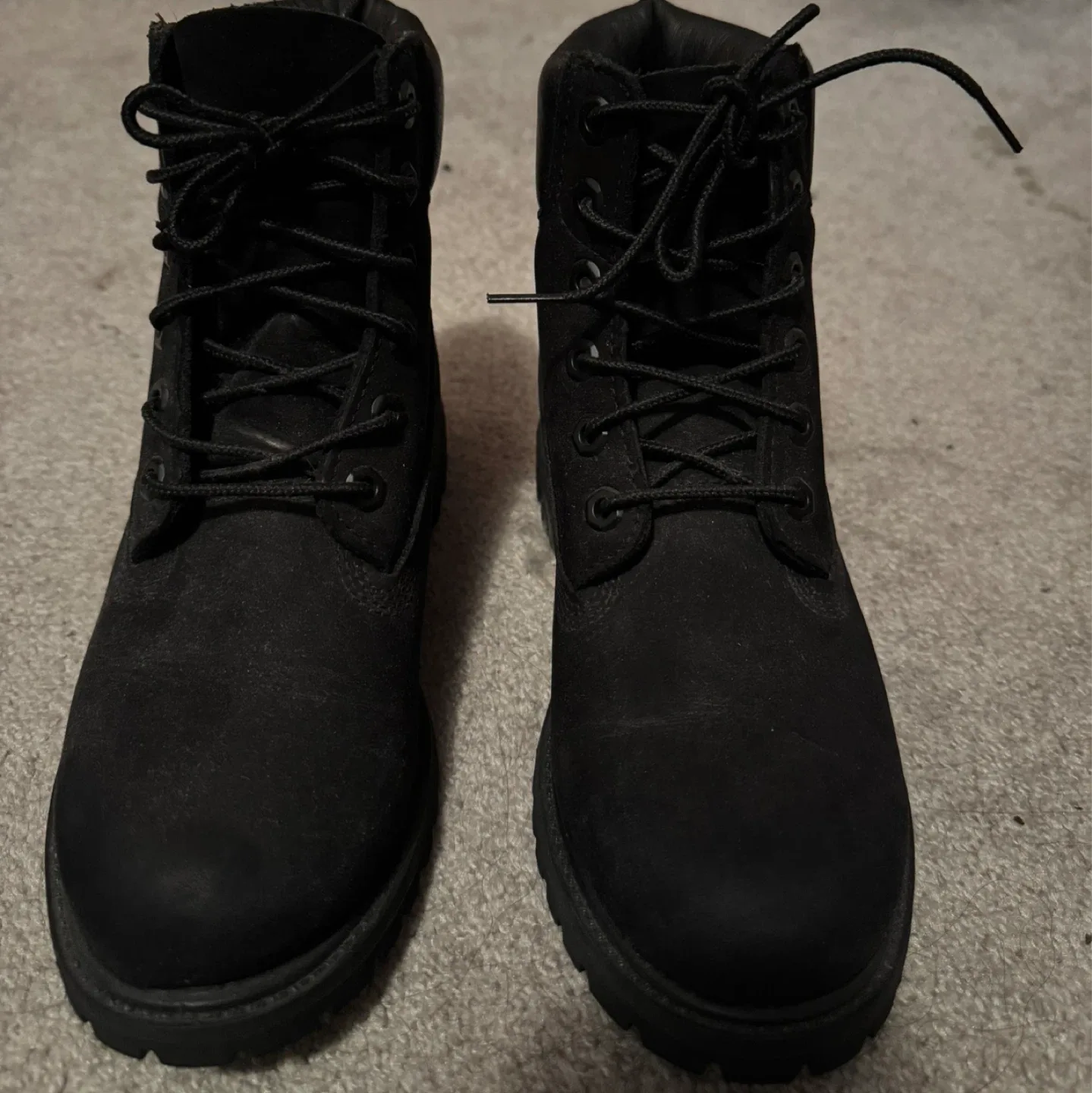 Timberland Black Leather Boots - Size 7M image indicator(2)