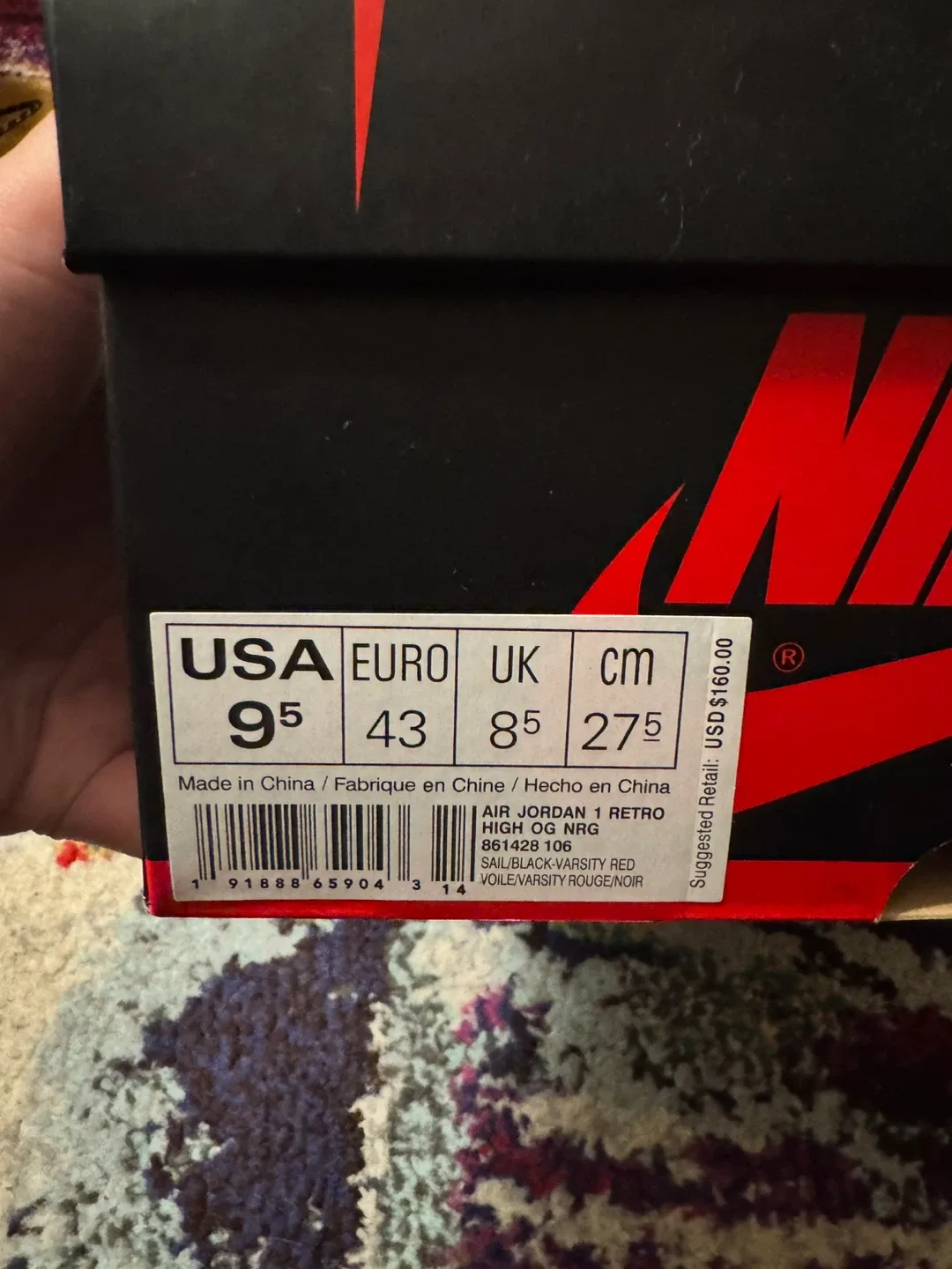 🔥 Air Jordan 1 Retro High OG “Not For Resale” US 9.5 BNIB 🔥 image indicator(8)