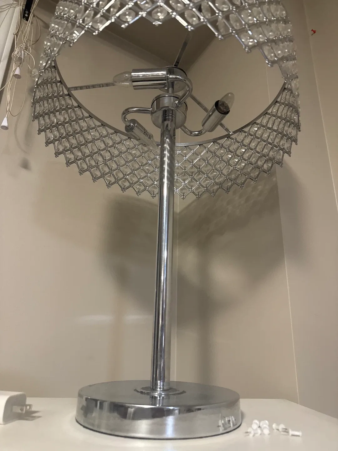 Crystal Beaded Table Lamp image indicator(2)