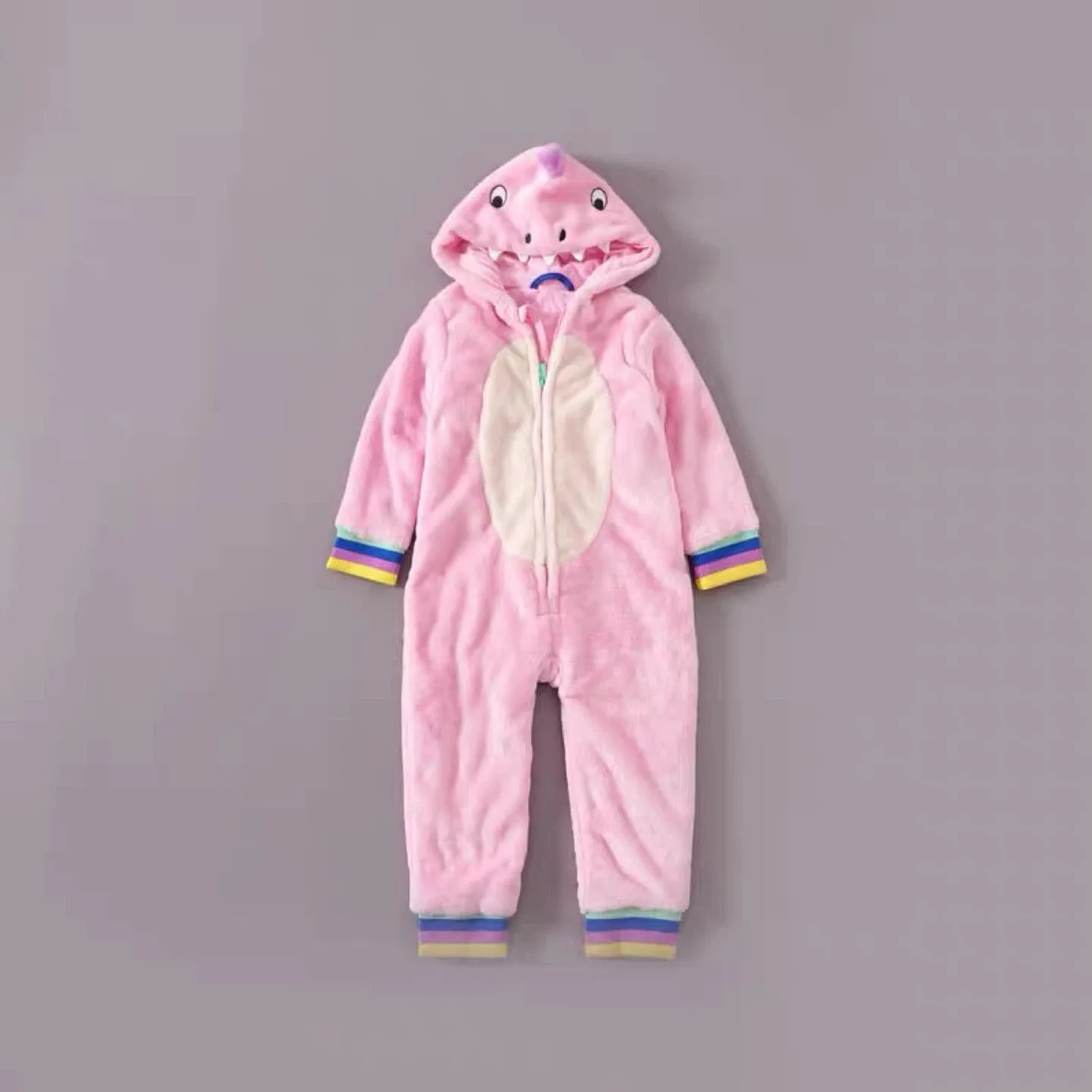Pink Dinosaur Costume Onesie