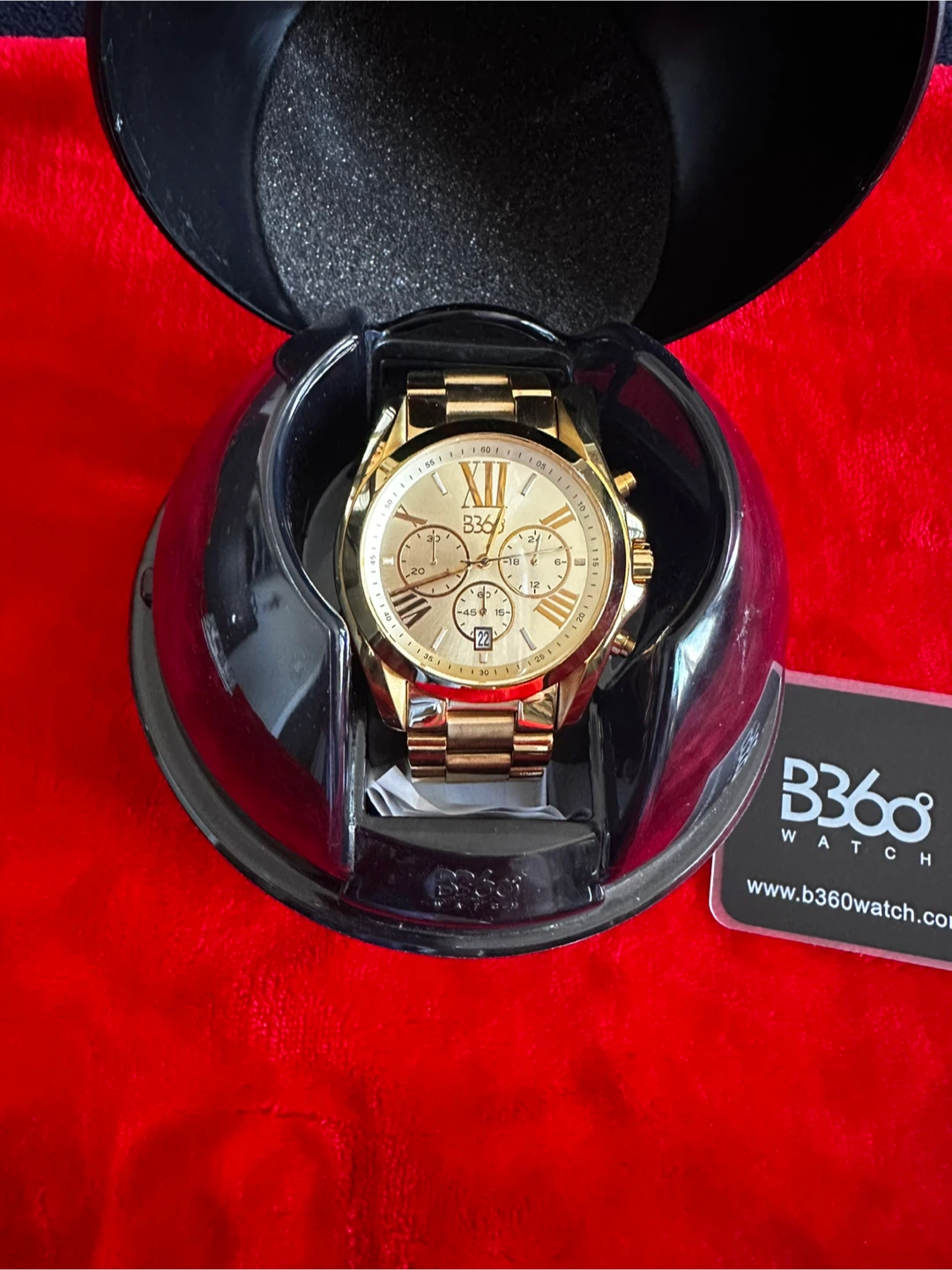 B360 Watch - Full Gold Chronograph (Complete Set)