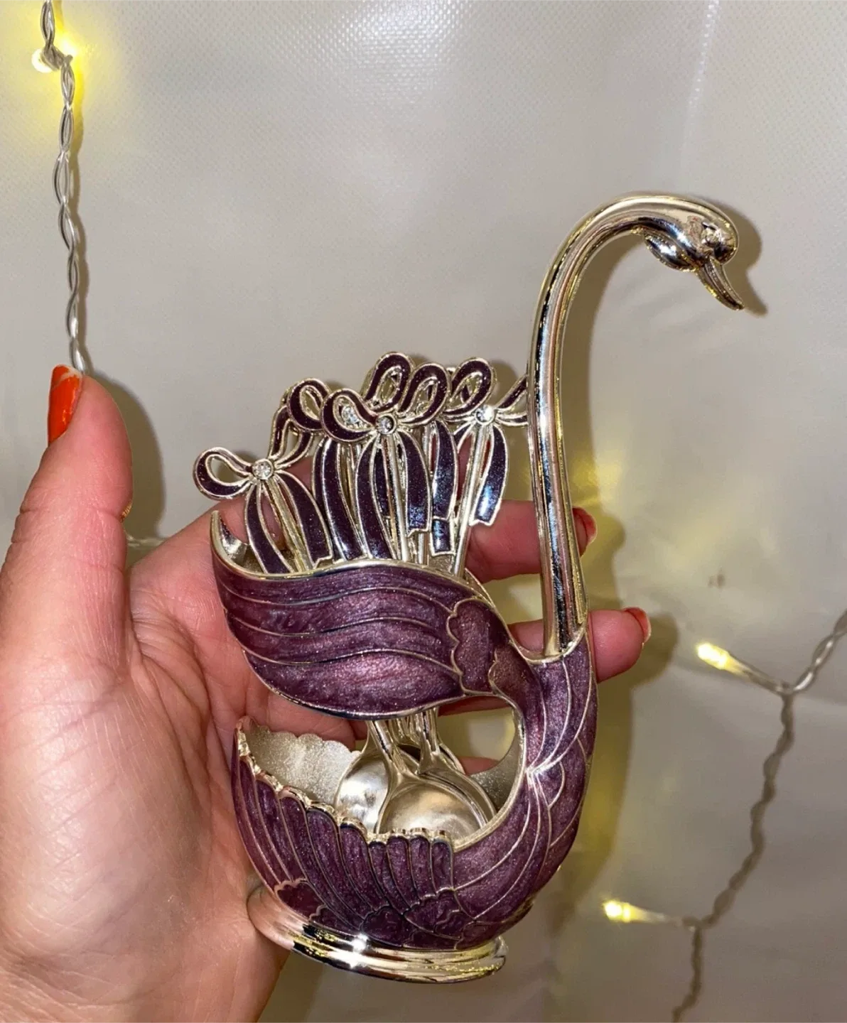 Swan Spoon & Holder Set | Christmas Limited Edition Gift image indicator(3)