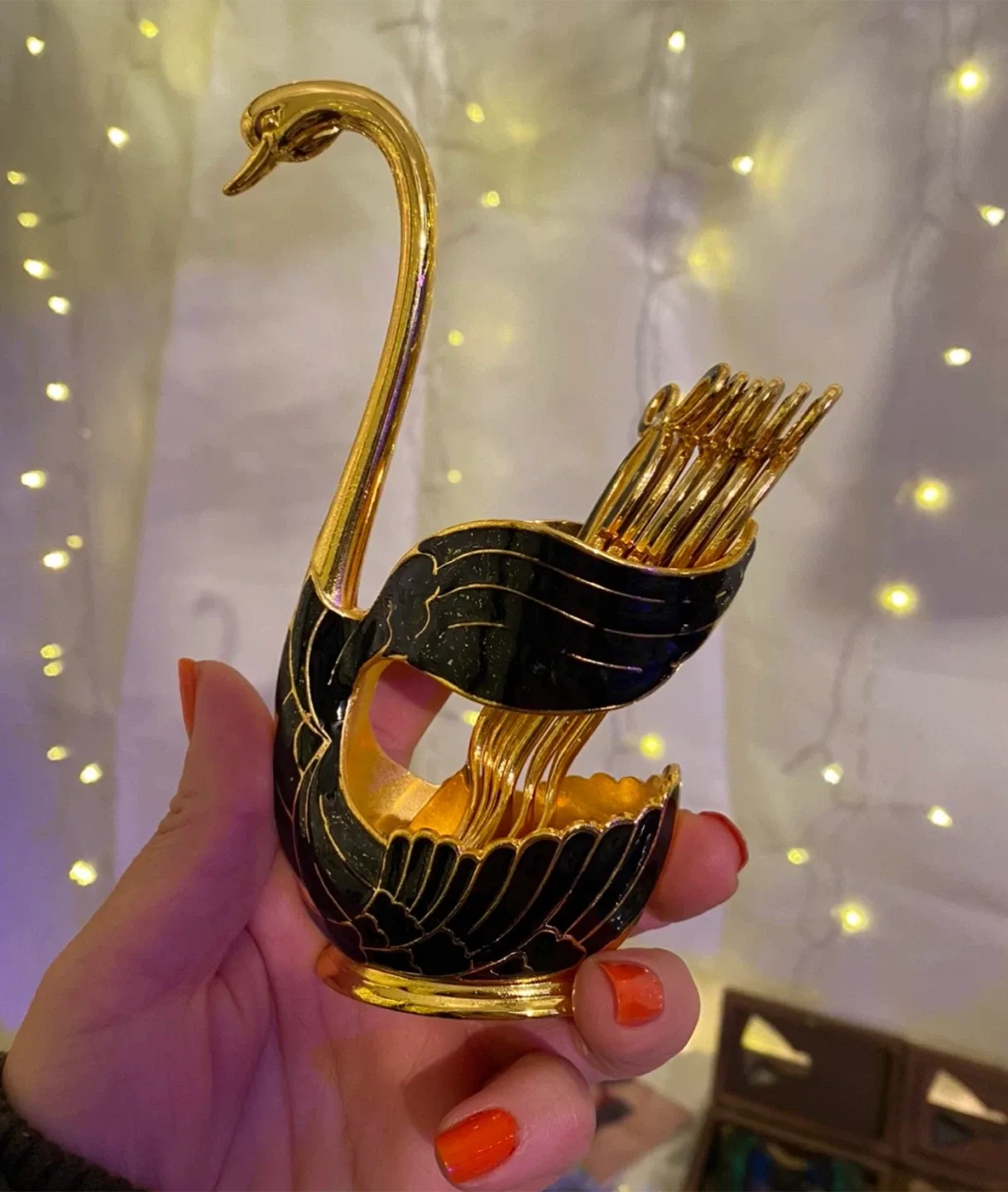 Swan Spoon & Holder Set | Christmas Limited Edition Gift image indicator(8)