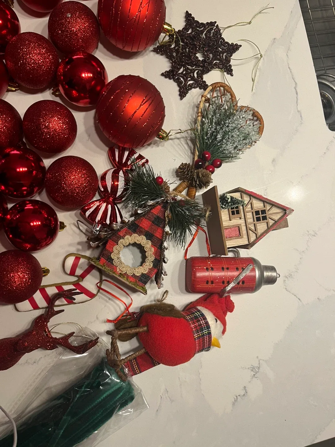 Christmas Ornaments Bundle | Red (65) image indicator(2)