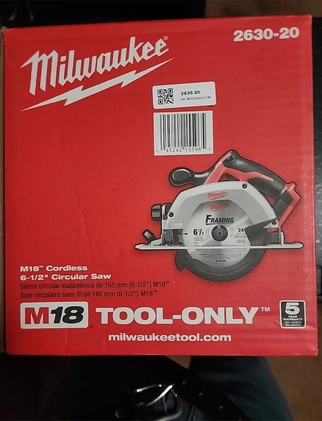 Milwaukee M18 Cordless 6-1/2" Circular Saw - Tool Only image indicator(3)