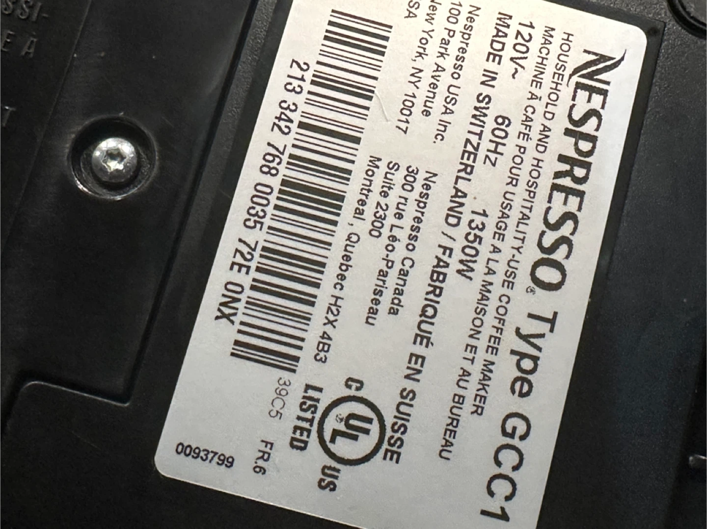 Nespresso Vertuo Coffee Machine GCC1 🥕 - photo 4