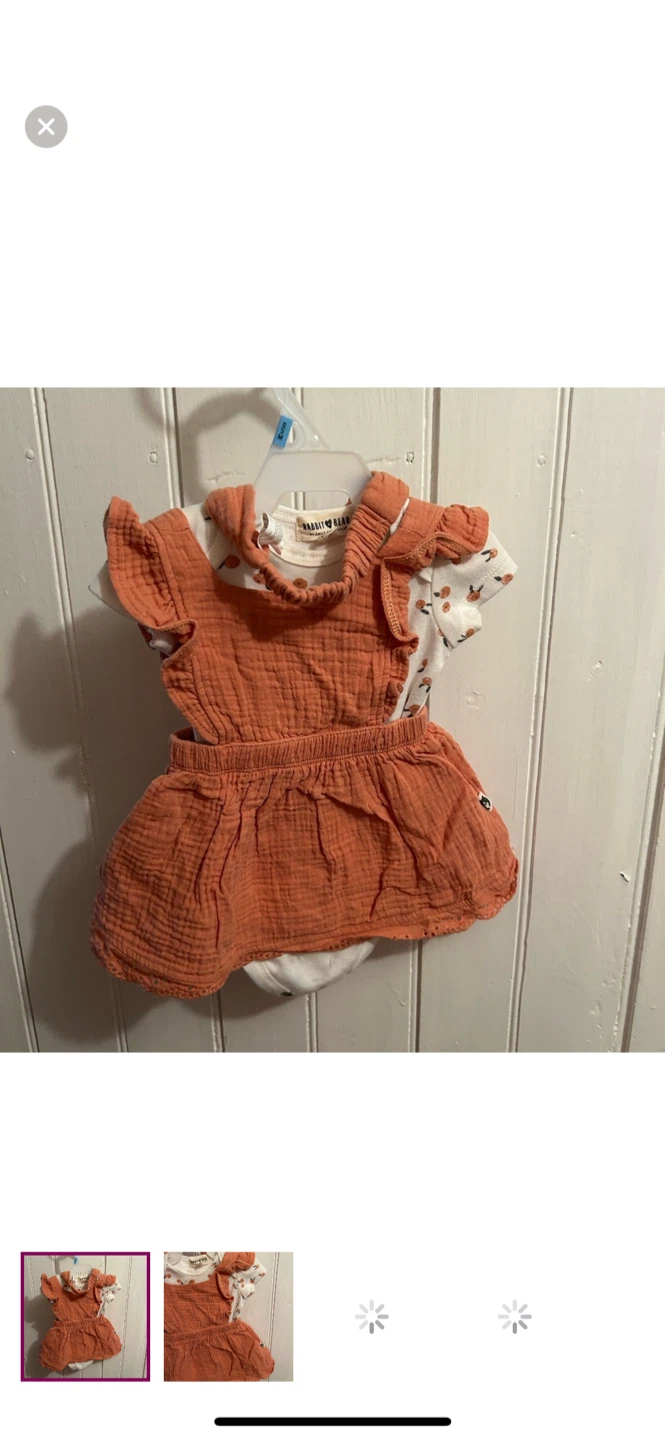 Rabbit Bear 0-3M Romper Set
