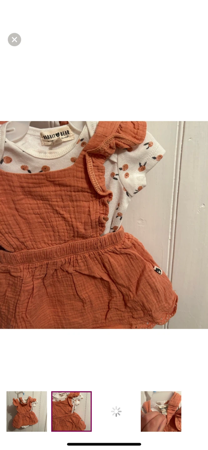 Rabbit Bear 0-3M Romper Set - photo 2