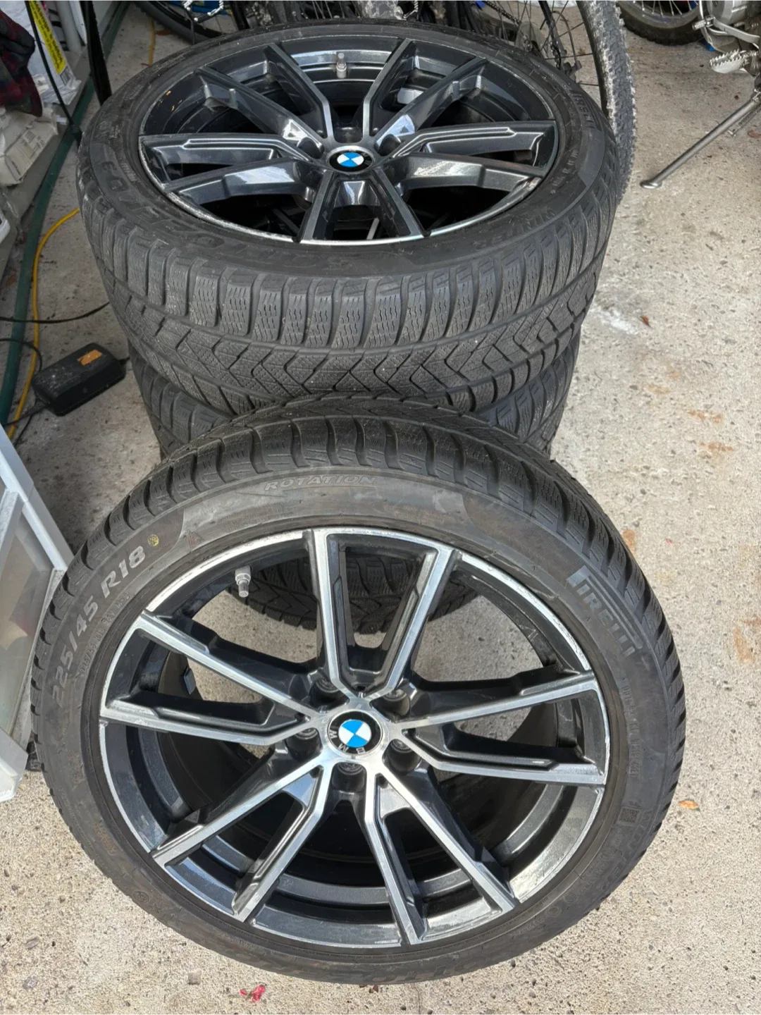 Pirelli Winter Tires 225/45 R18 on BMW Rims image indicator(2)