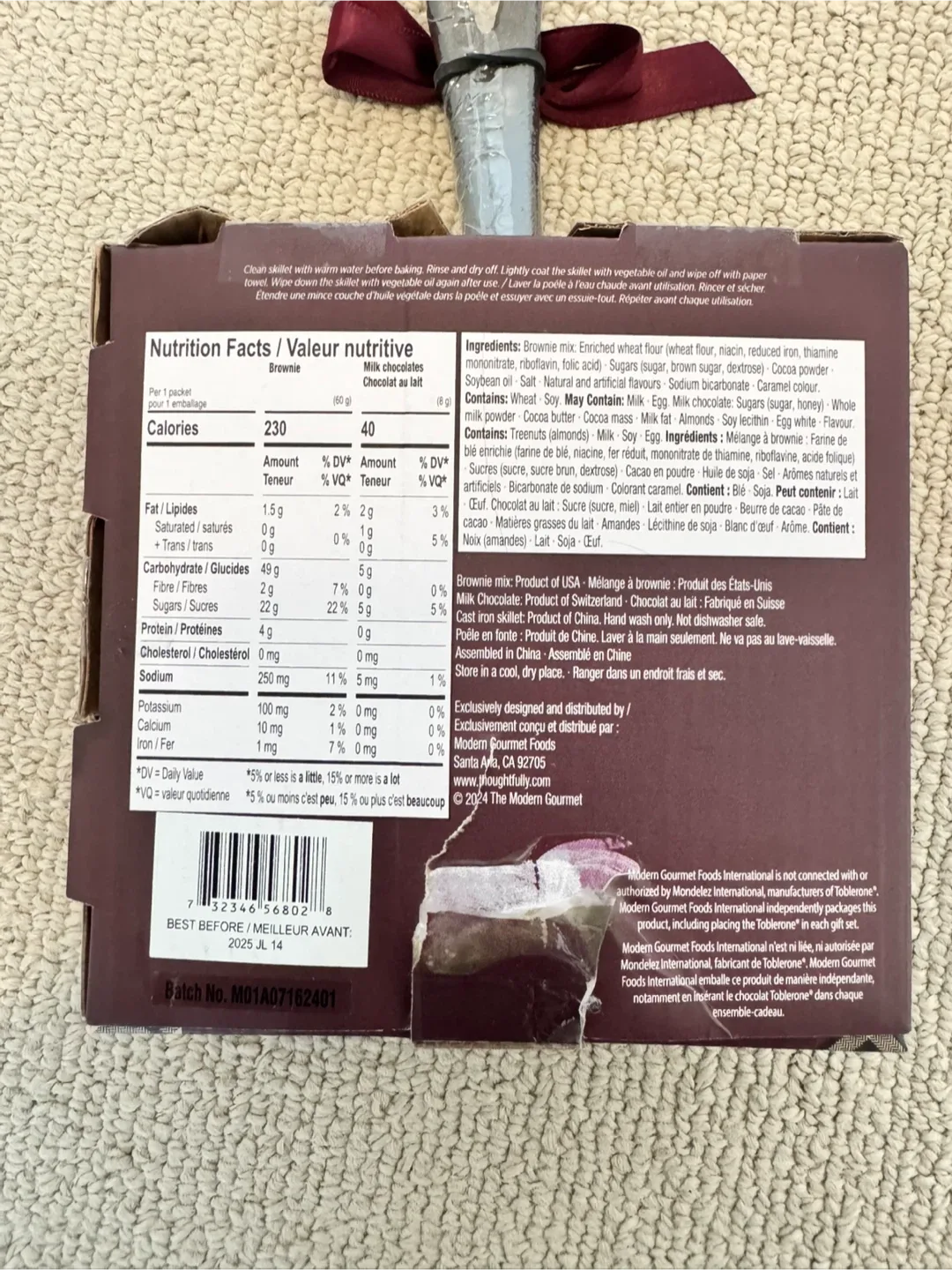 The Modern Gourmet Brownie Baking Kit - New! image indicator(3)