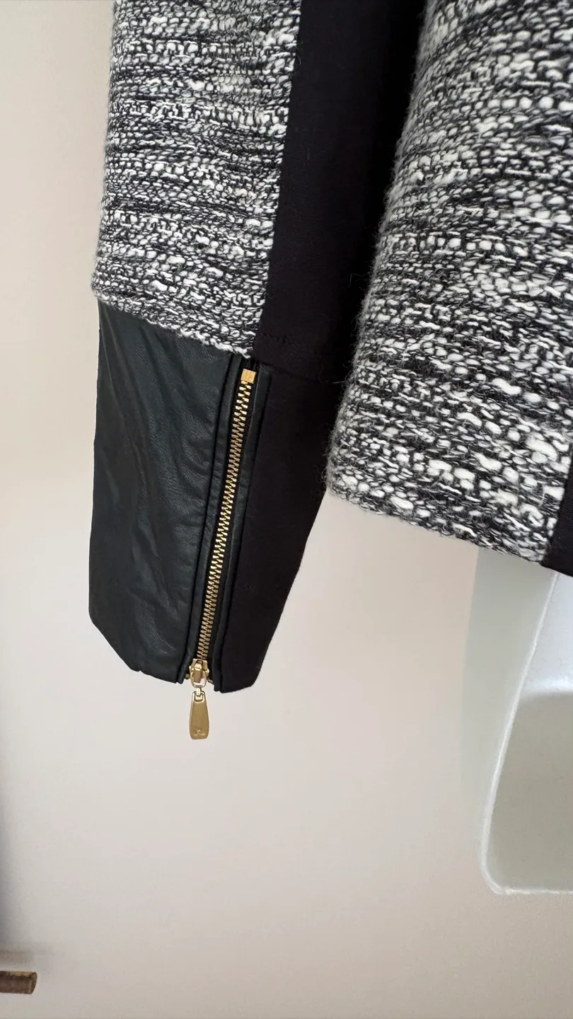 Nygard Black & White Tweed Moto Jacket image indicator(5)