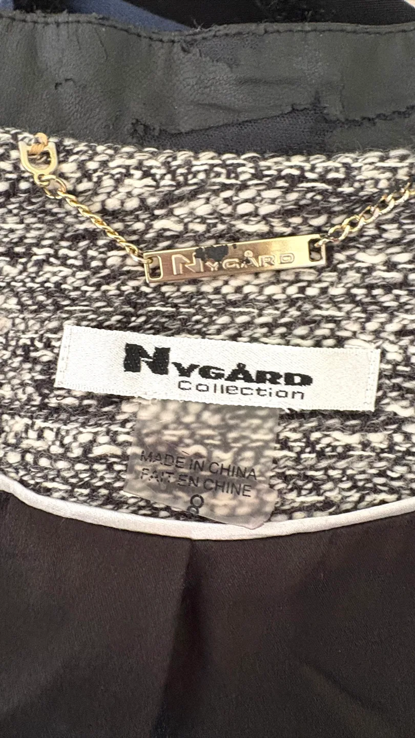 Nygard Black & White Tweed Moto Jacket image indicator(6)