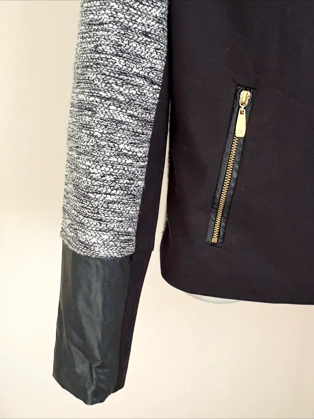 Nygard Black & White Tweed Moto Jacket image indicator(3)