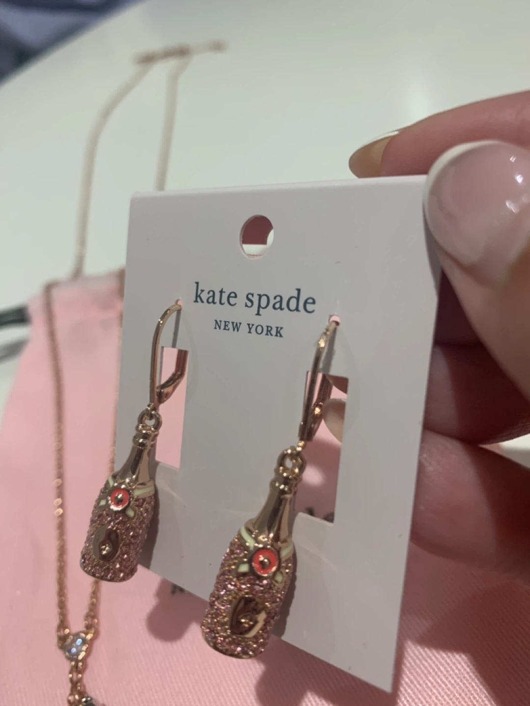 🩷 Kate Spade Champagne Necklace & Earrings Set🩷 - photo 2
