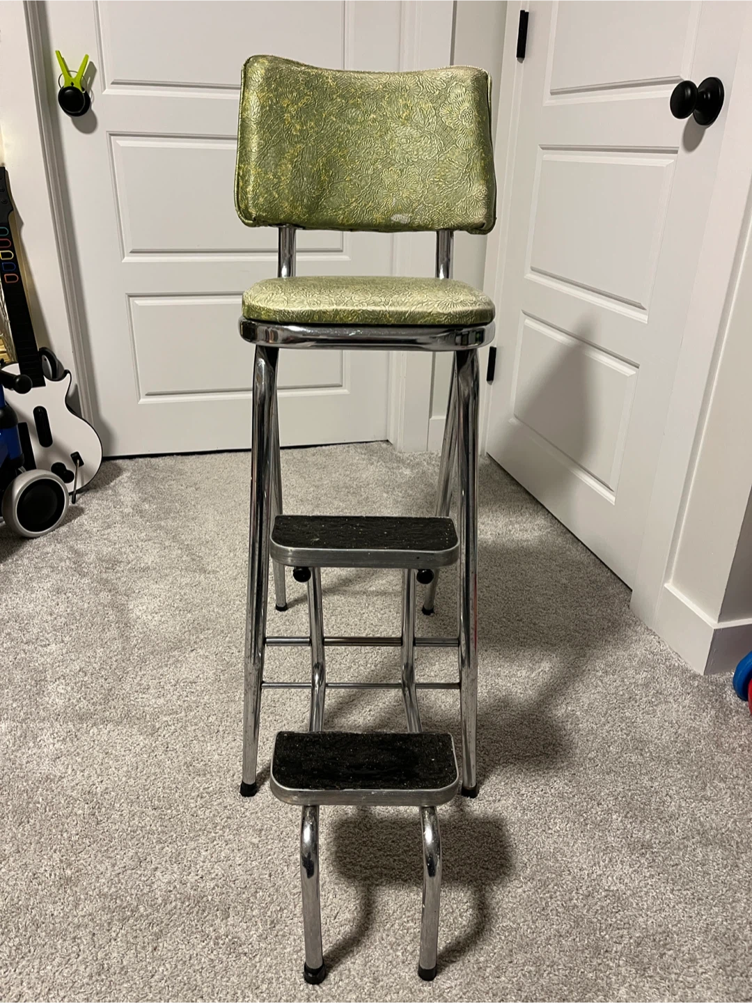 Vintage Acme Chrome Step Stool Chair - photo 2