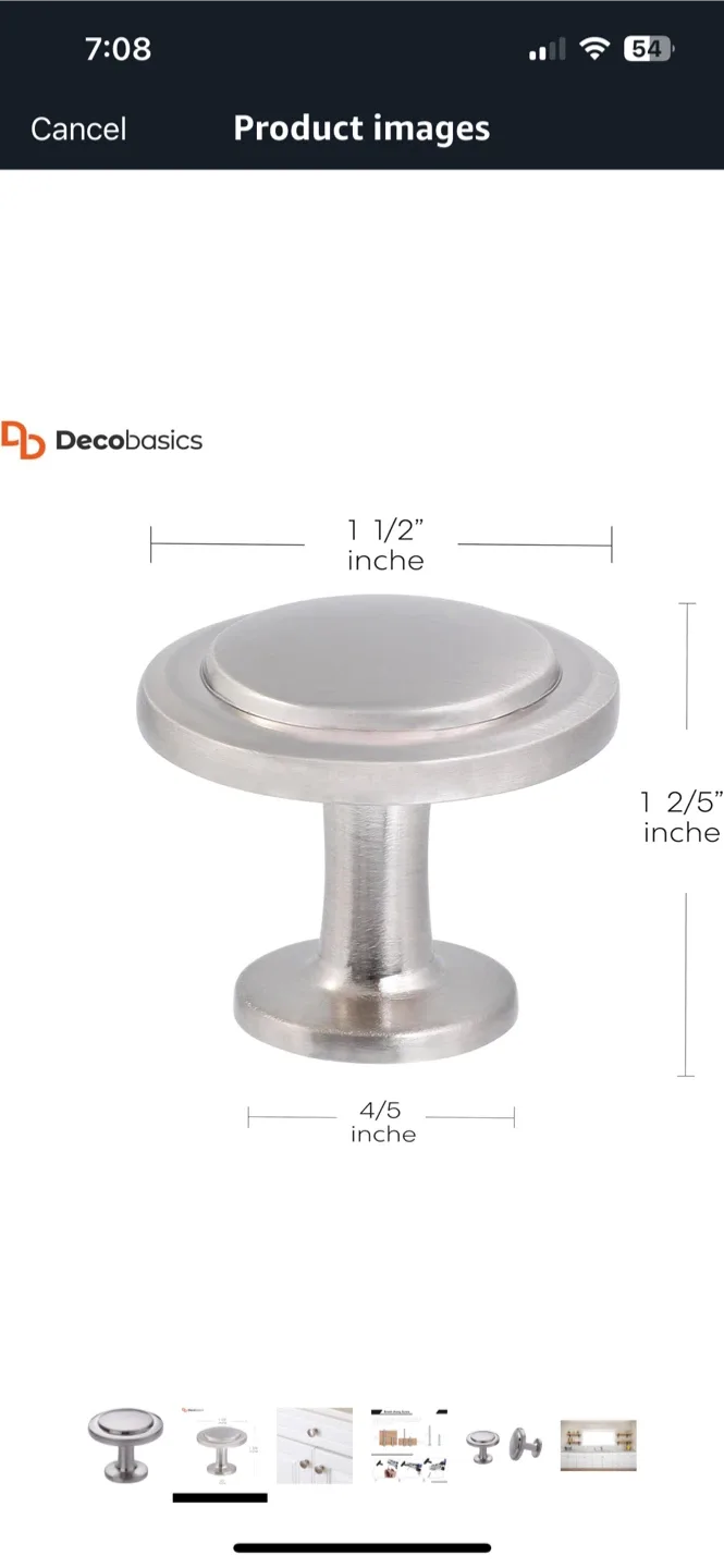 Pack of 19 3.8 cm Round Steps Kitchen Cabinet Hardware image indicator(2)