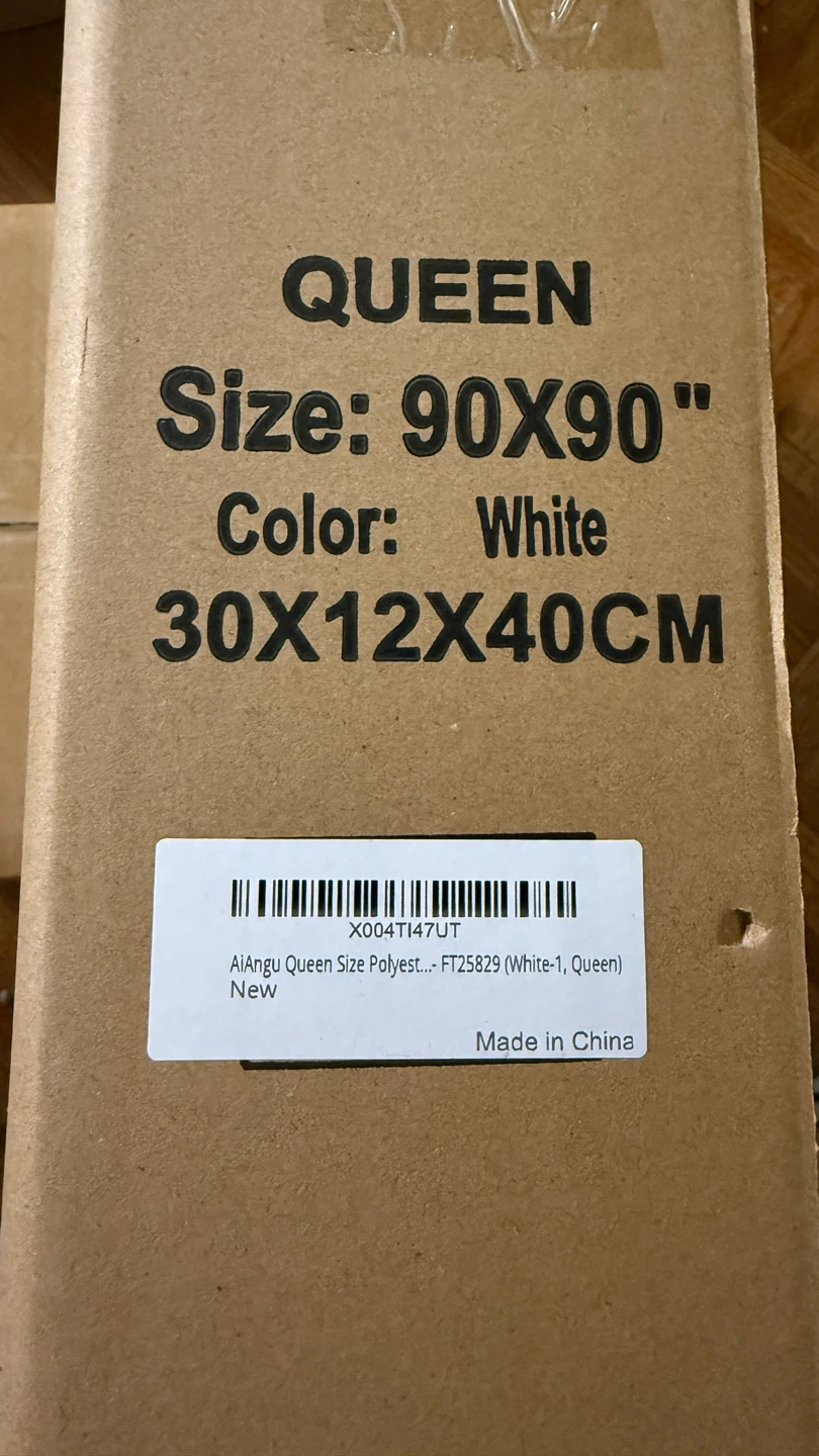 New Queen Size White Comforter 90x90" - photo 2
