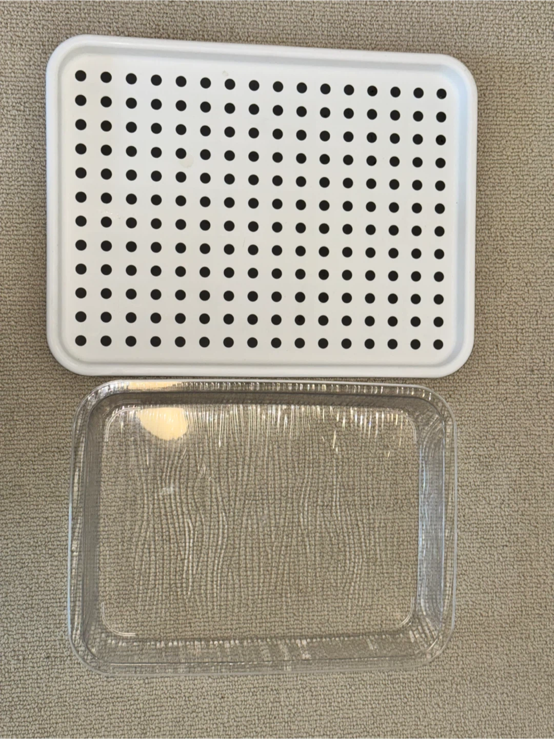 Trays - White and Clear