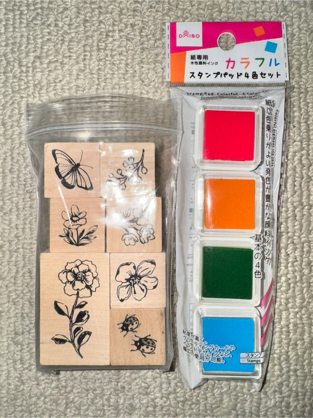 Daiso Stamp Pad & Stamp Set image indicator(2)
