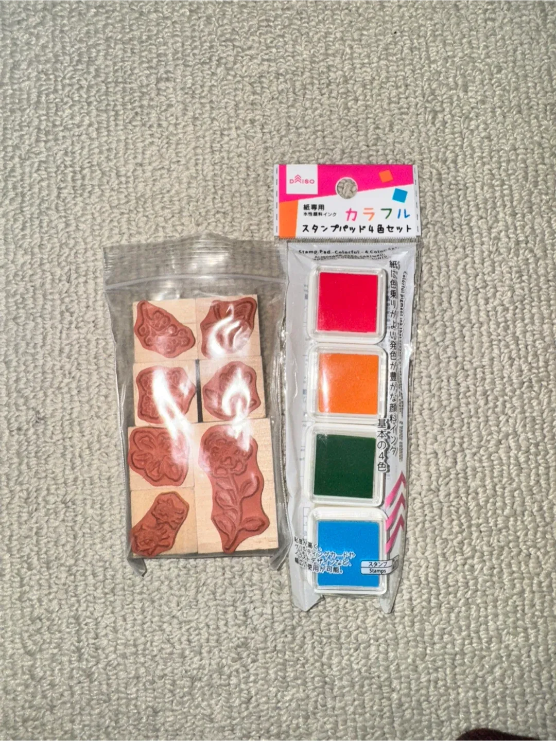 Daiso Stamp Pad & Stamp Set thumbnail