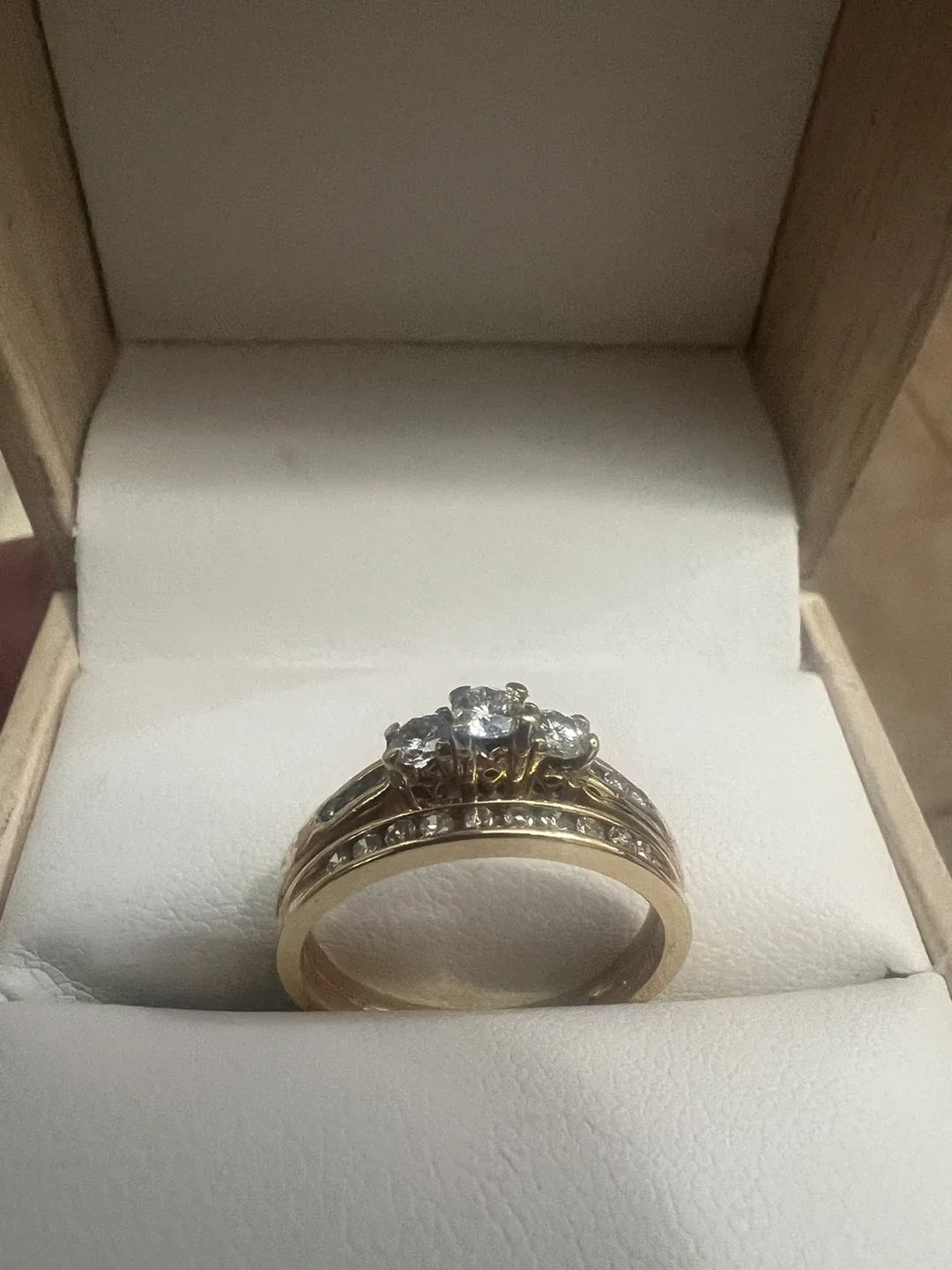 10K Gold Diamond Ring Set