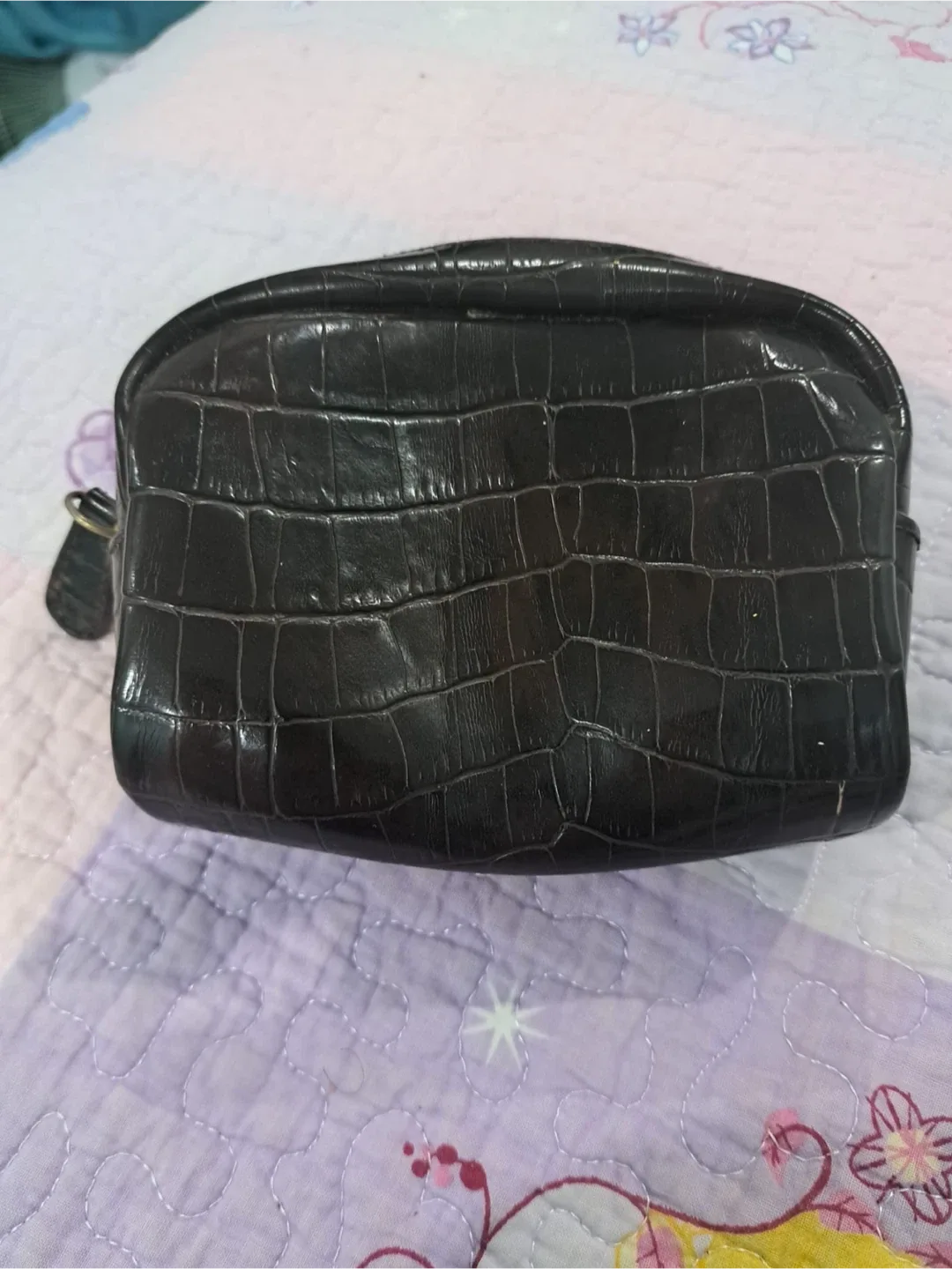 Crocodile print makeup pouch #freecycle thumbnail