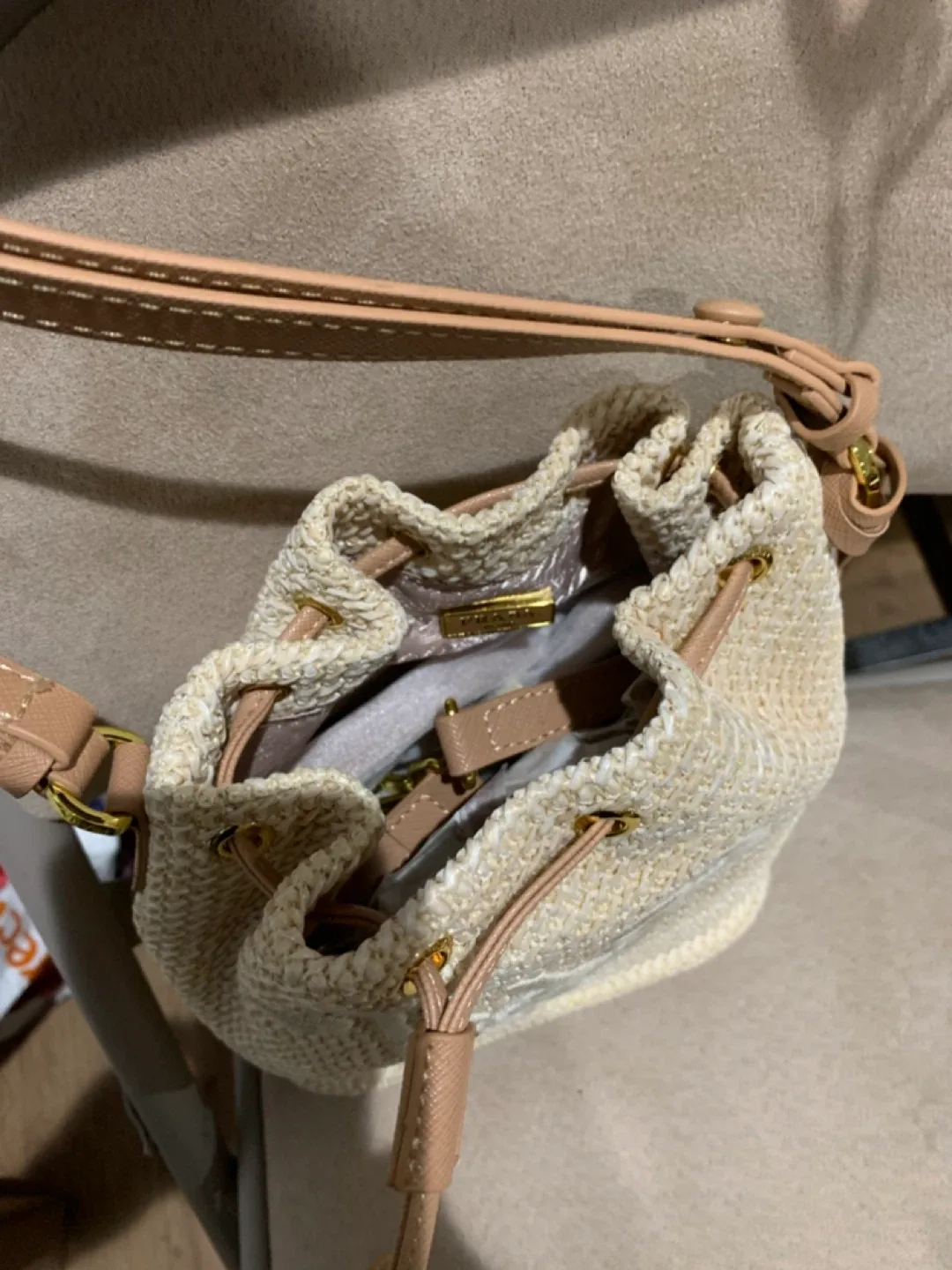 Prada Raffia Bucket Bag image indicator(2)