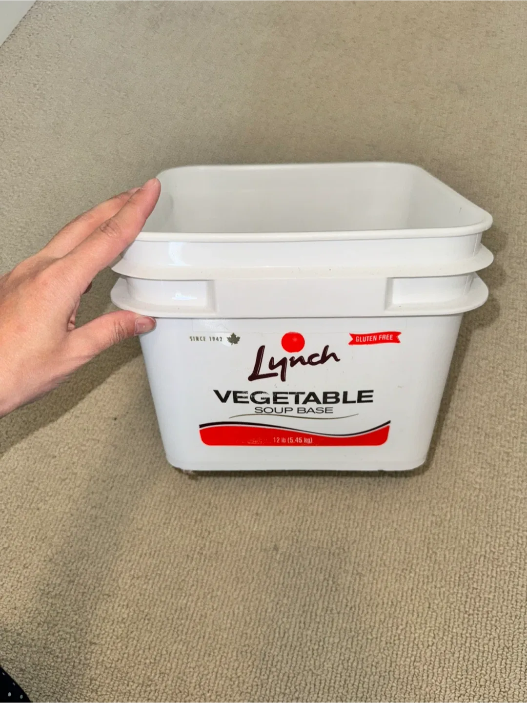 White small bucket - 12 lb thumbnail