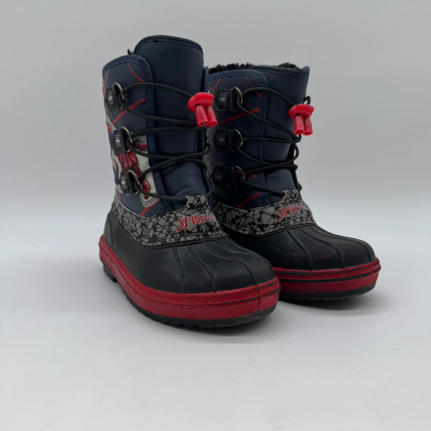 Marvel Spider-Man Kids Winter Snow Boots Size 1