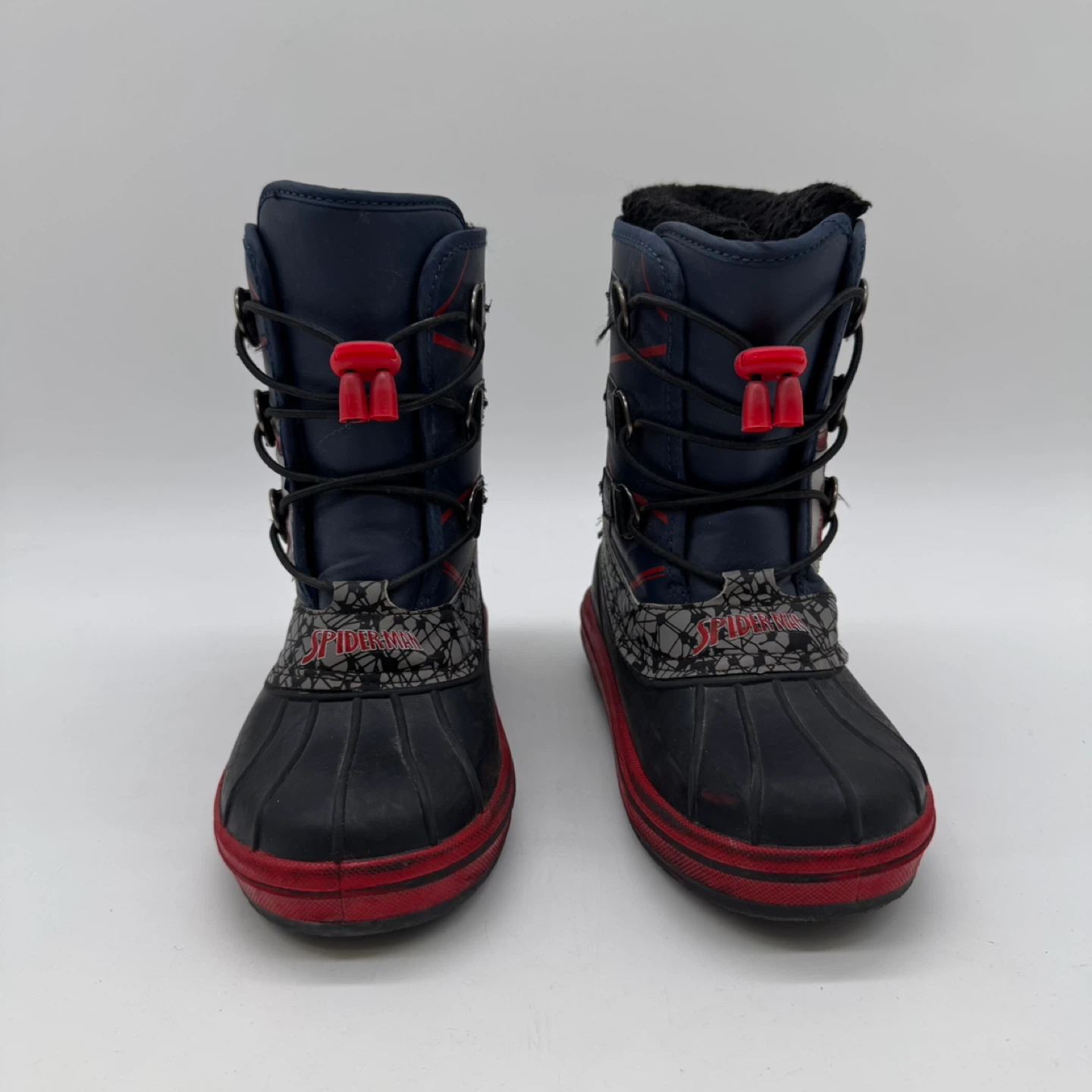 Marvel Spider-Man Kids Winter Snow Boots Size 1 - photo 2