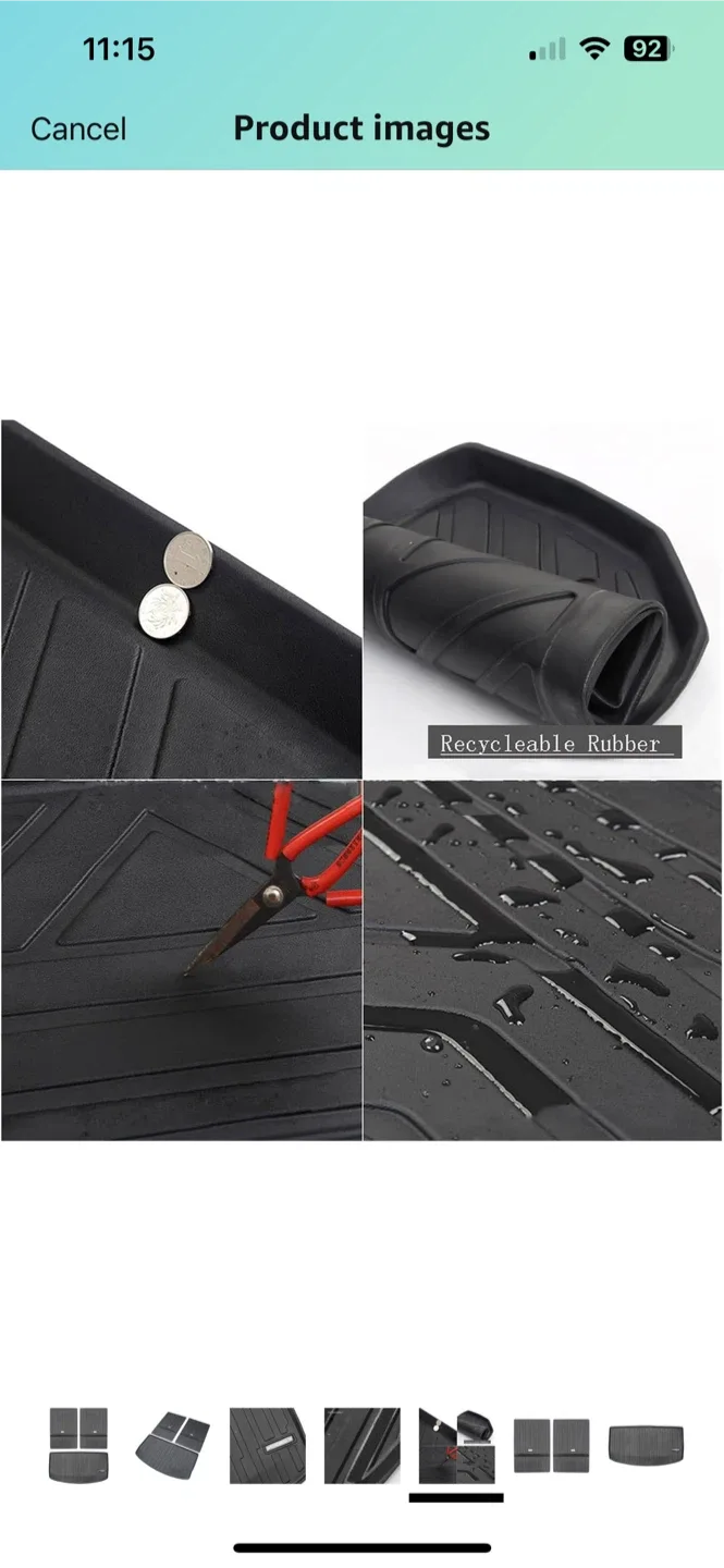 Tesla Model Y Floor Mats - Black image indicator(5)