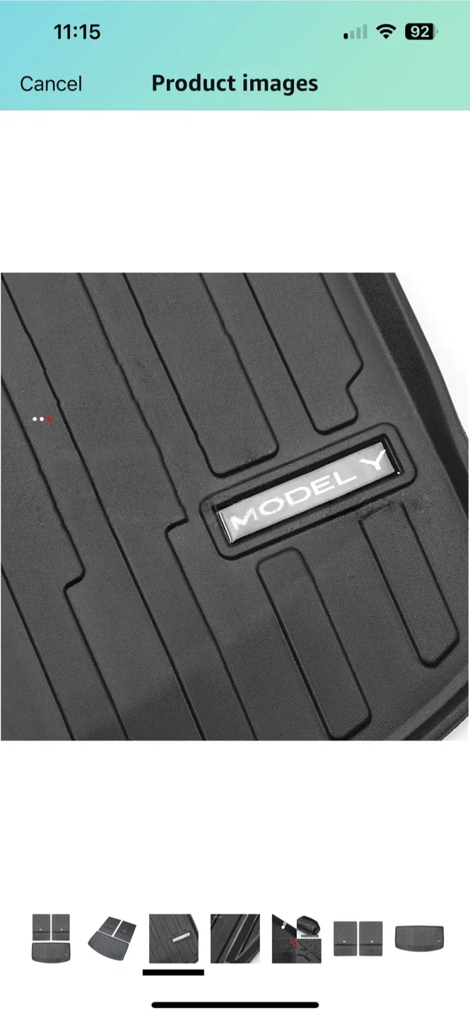 Tesla Model Y Floor Mats - Black image indicator(3)