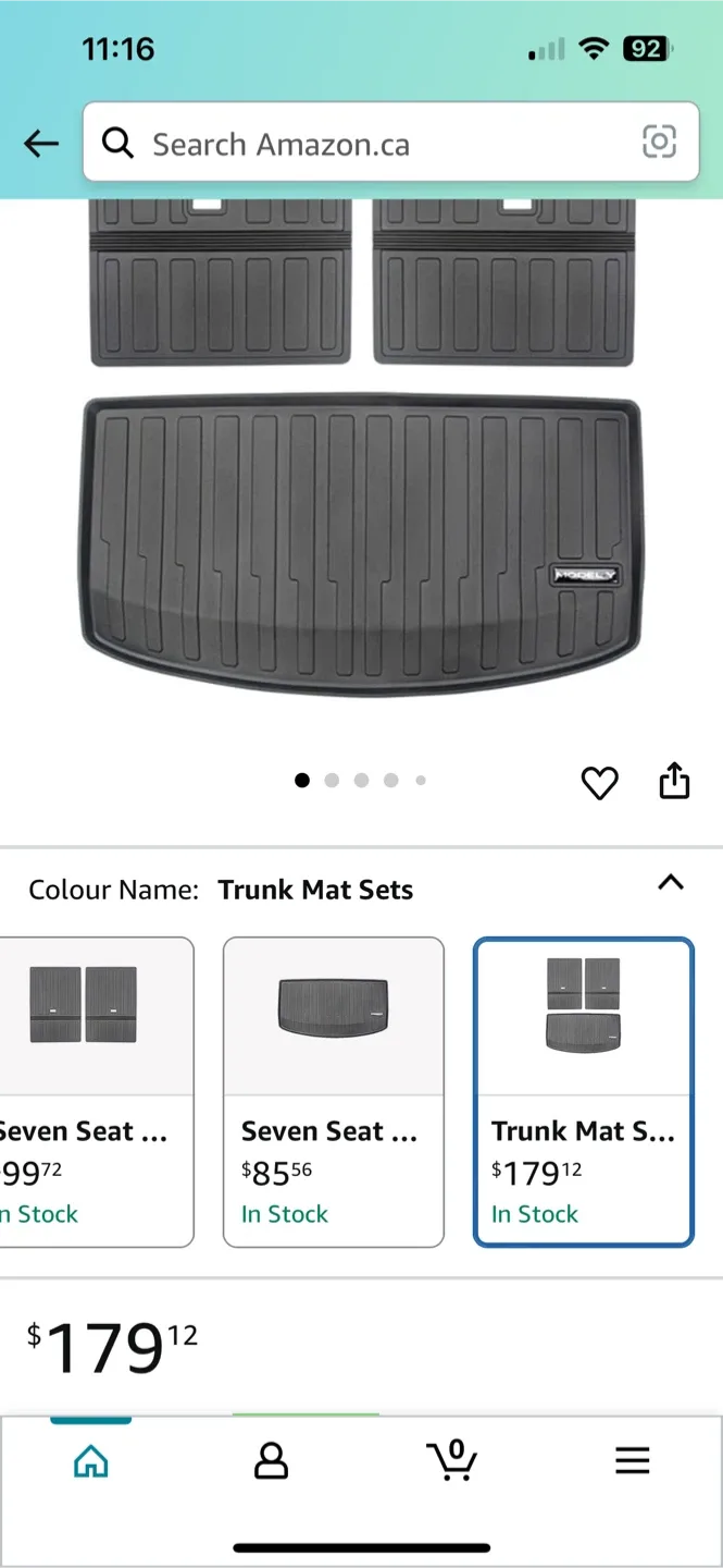 Tesla Model Y Floor Mats - Black image indicator(8)