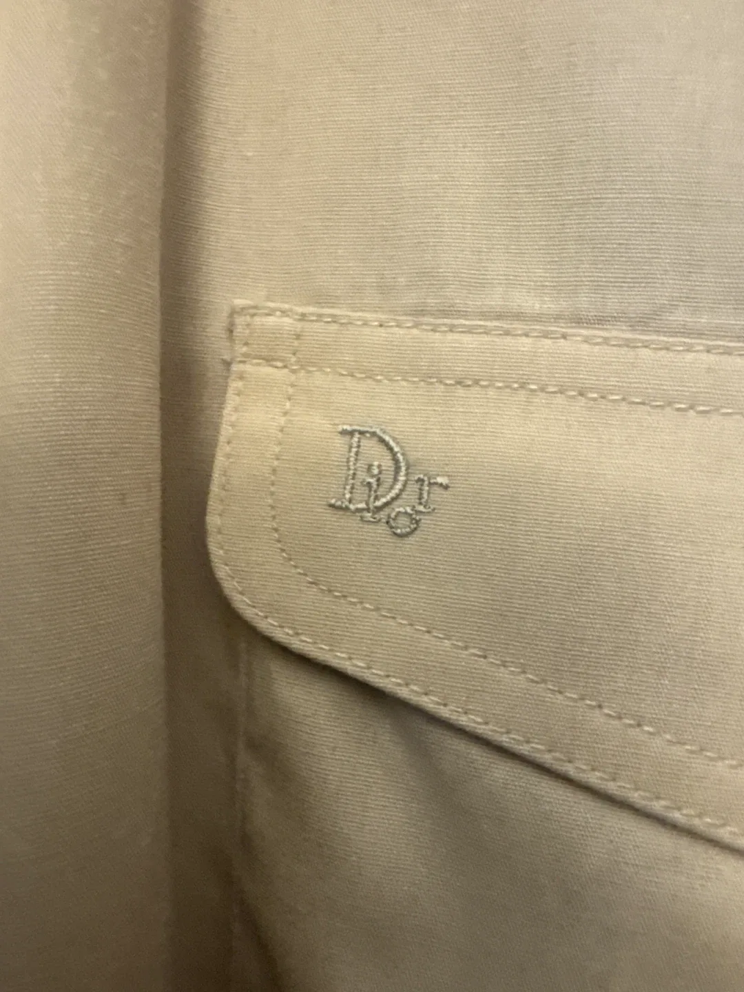 Christian Dior Beige Button-Up Shirt - Size L image indicator(2)