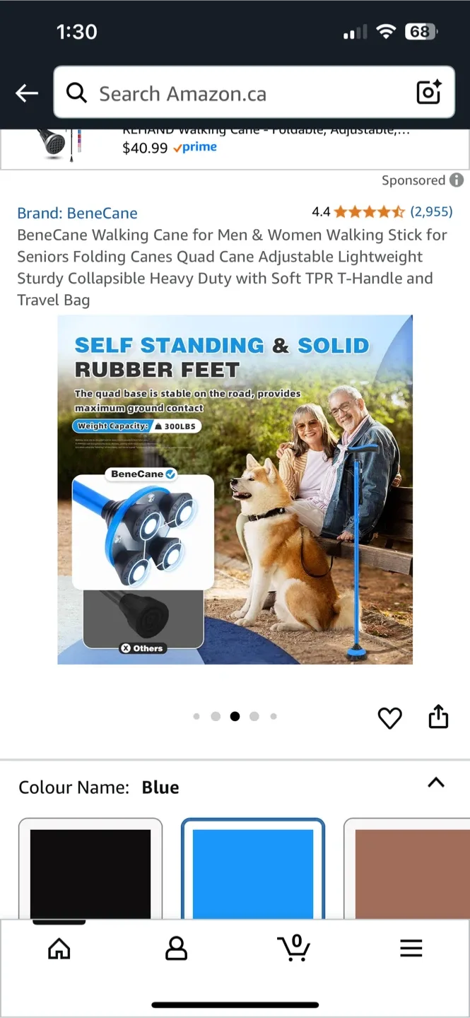 BeneCane Walking Cane - Blue image indicator(5)