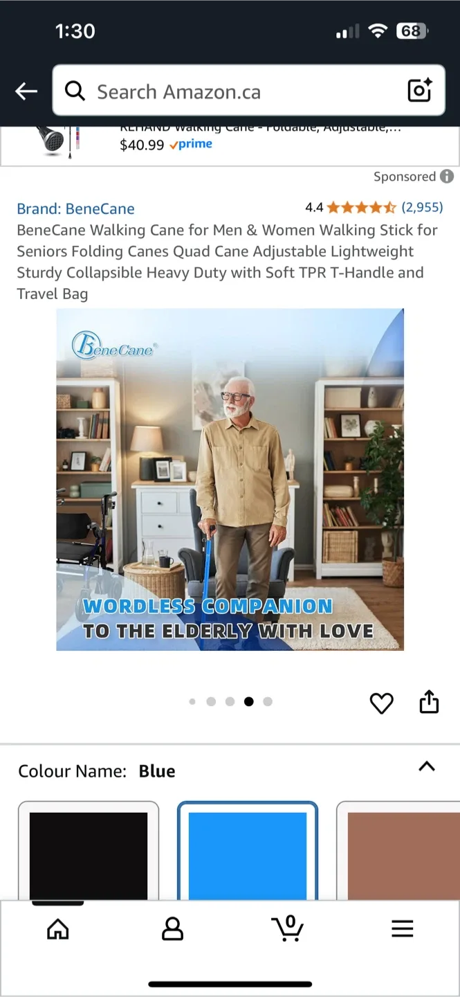 BeneCane Walking Cane - Blue image indicator(7)